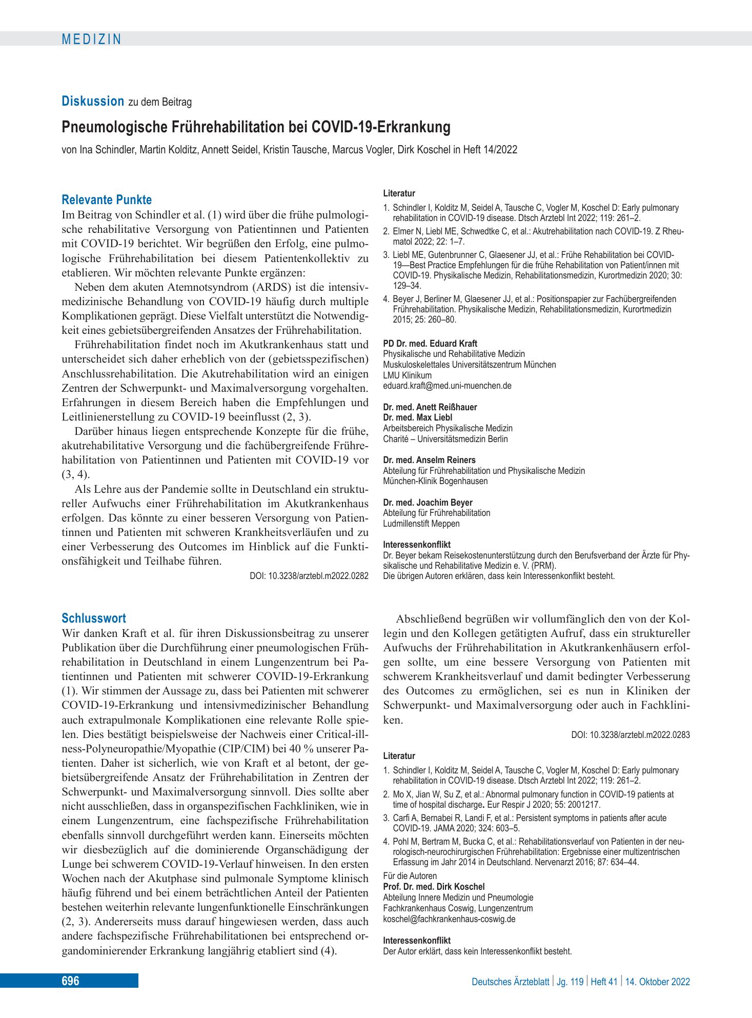 Vorschauseite 1: Schlusswort – Deutsches Ärzteblatt