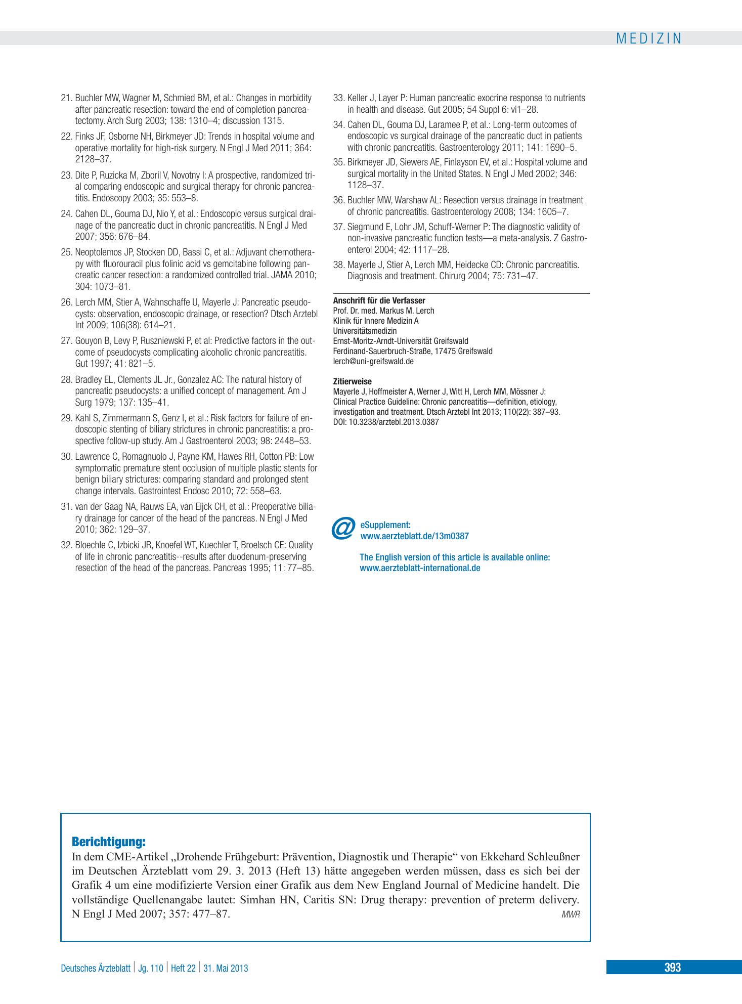 Vorschauseite 1: Berichtigung – Deutsches Ärzteblatt