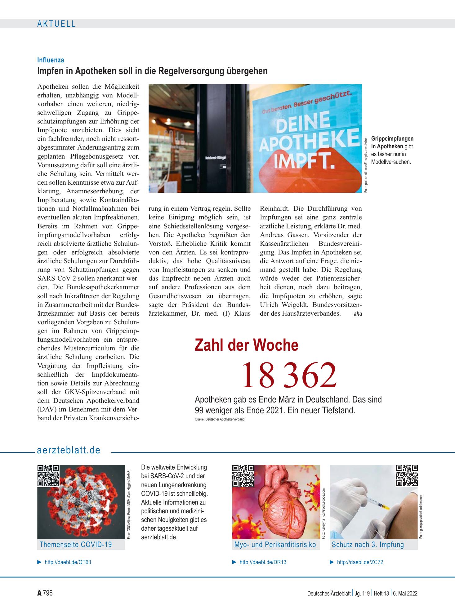 Vorschauseite 1: aerzteblatt.de – Deutsches Ärzteblatt