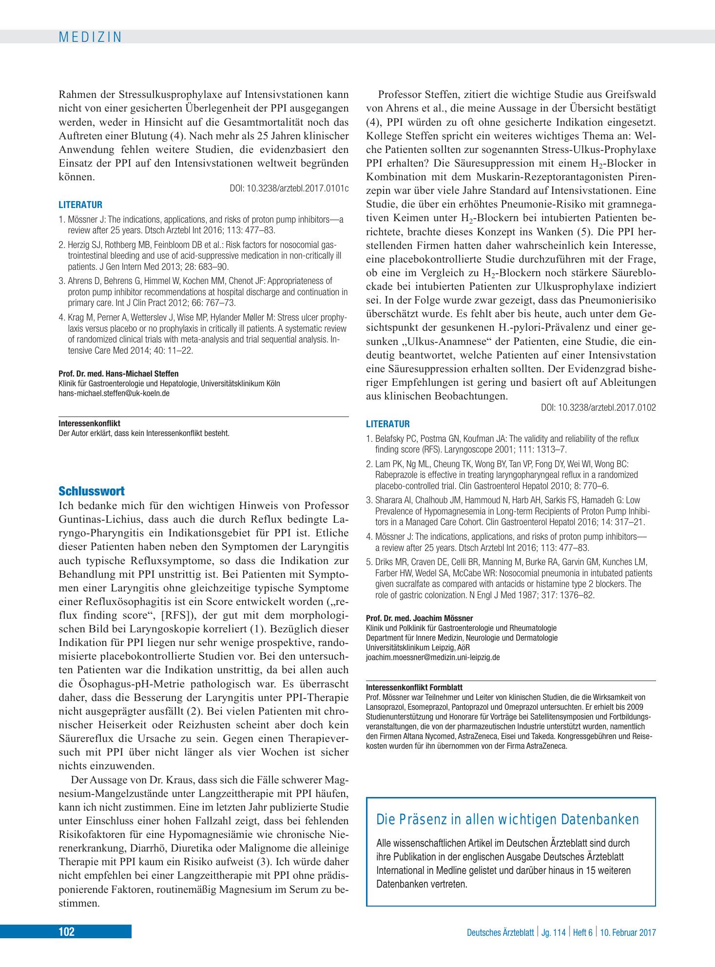 Vorschauseite 1: Schlusswort – Deutsches Ärzteblatt