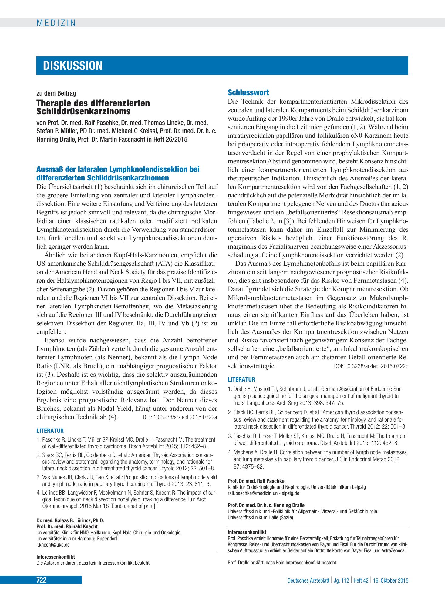 Vorschauseite 1: Schlusswort – Deutsches Ärzteblatt