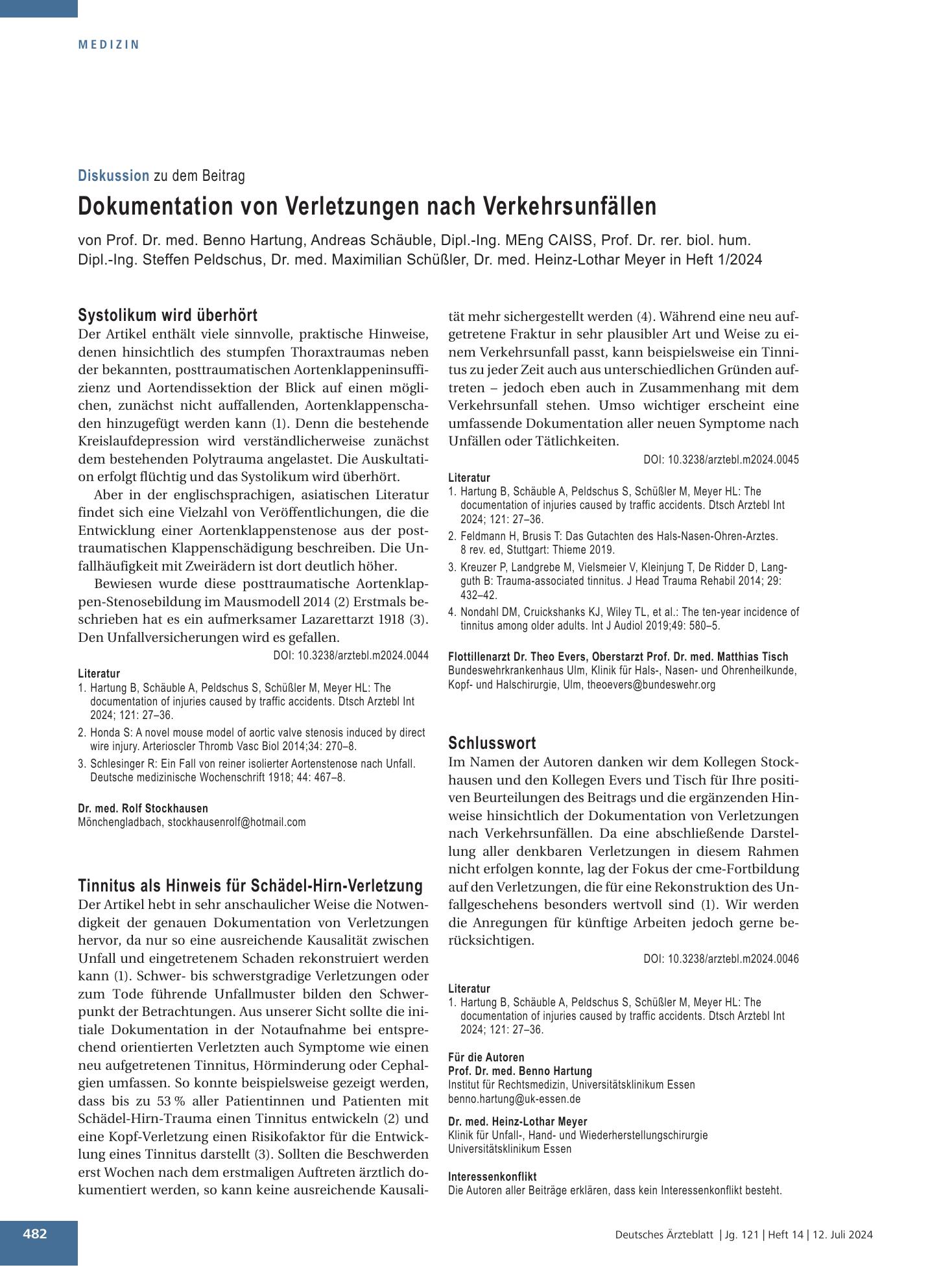 Vorschauseite 1: Systolikum wird überhört – Deutsches Ärzteblatt