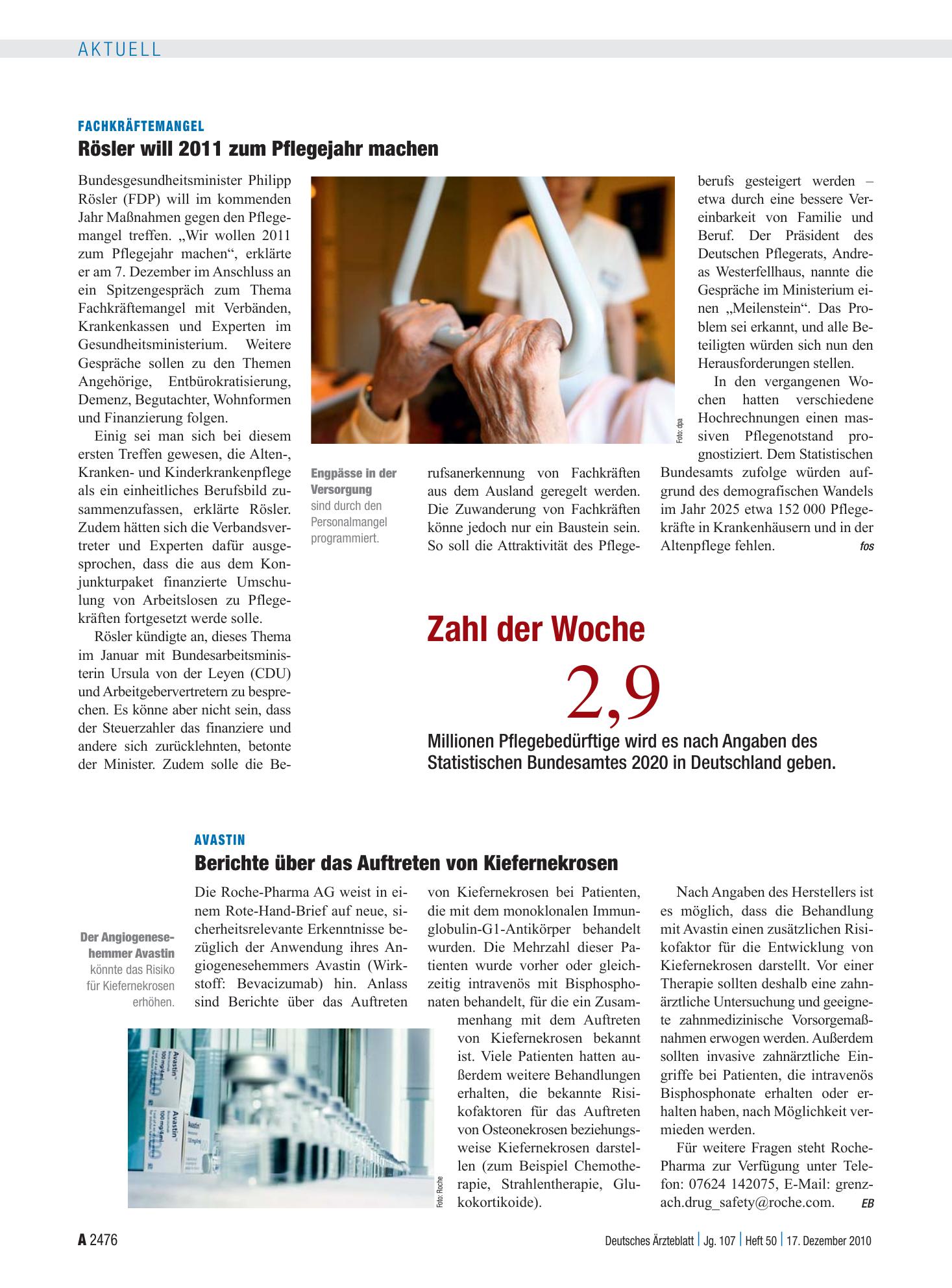 Vorschauseite 1: Zahl der Woche 2,9 – Deutsches Ärzteblatt