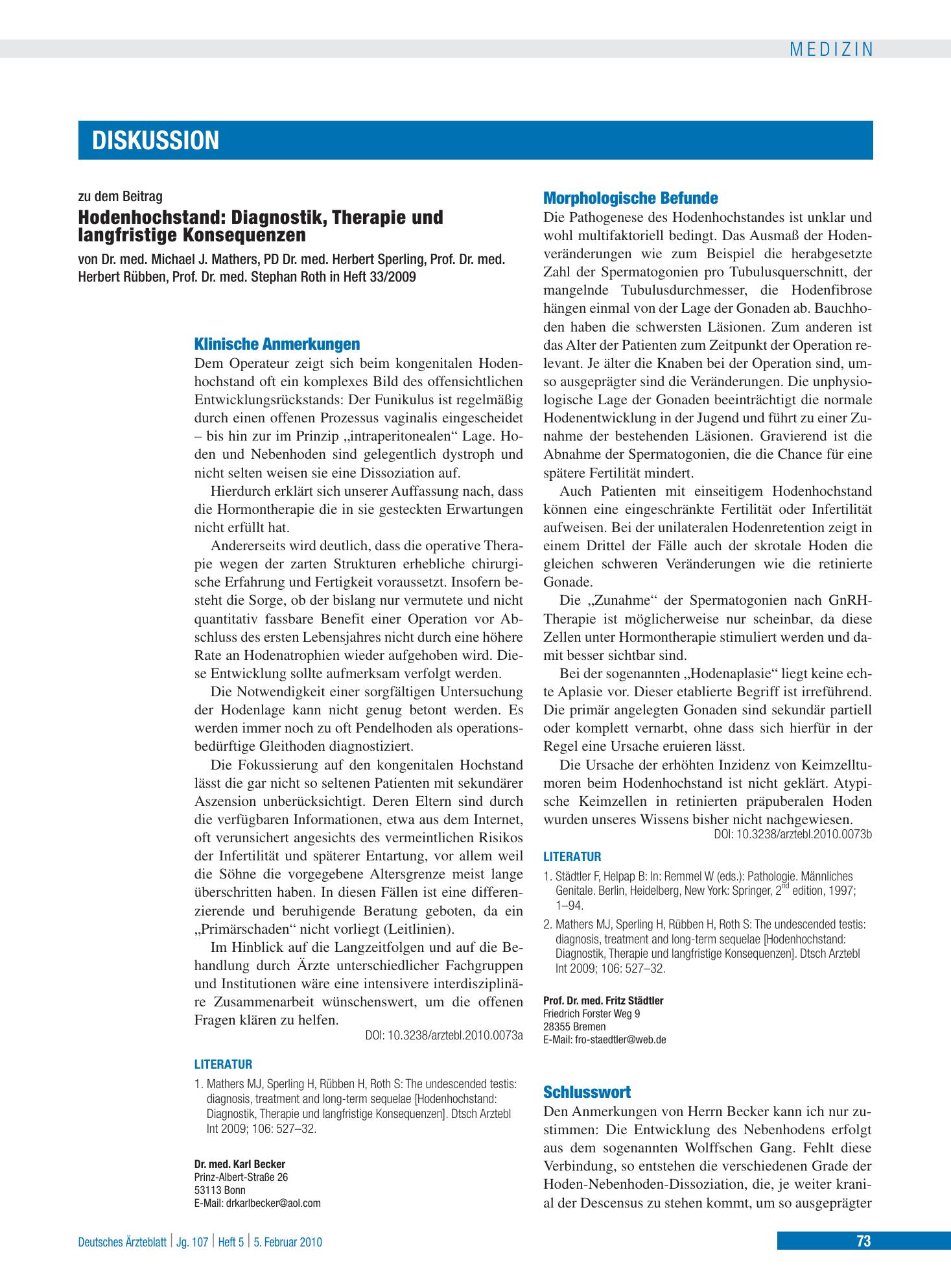 Vorschauseite 1: Morphologische Befunde – Deutsches Ärzteblatt