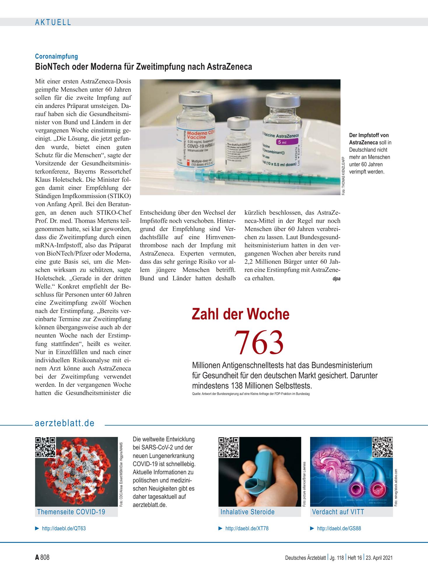 Vorschauseite 1: aerzteblatt.de – Deutsches Ärzteblatt