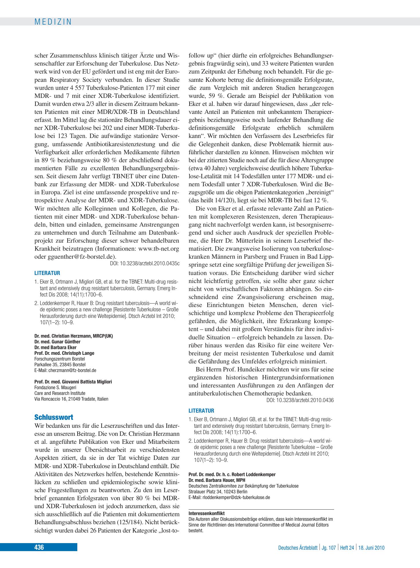 Vorschauseite 1: Schlusswort – Deutsches Ärzteblatt