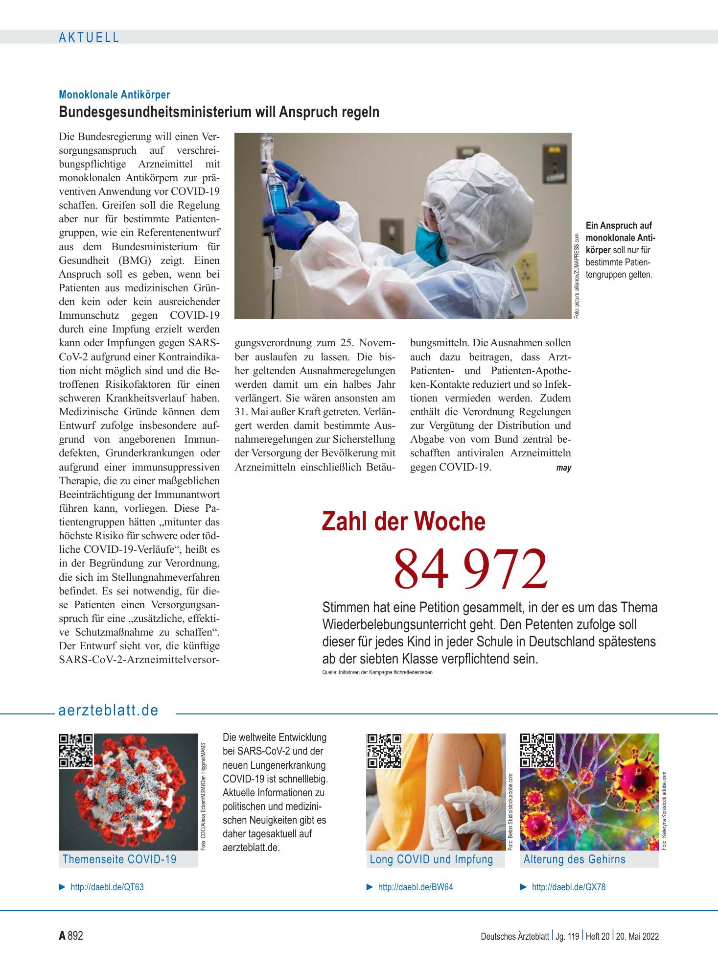 Vorschauseite 1: aerzteblatt.de – Deutsches Ärzteblatt