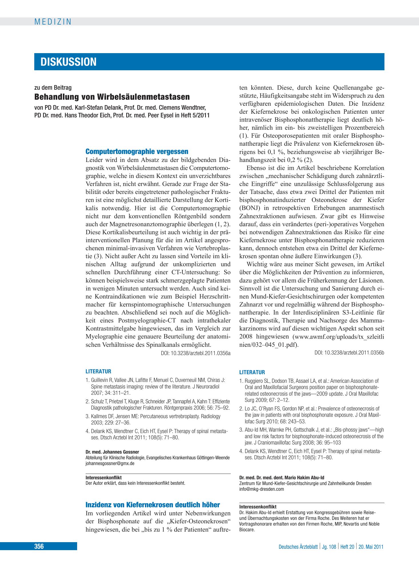 Vorschauseite 1: Computertomographie vergessen – Deutsches Ärzteblatt