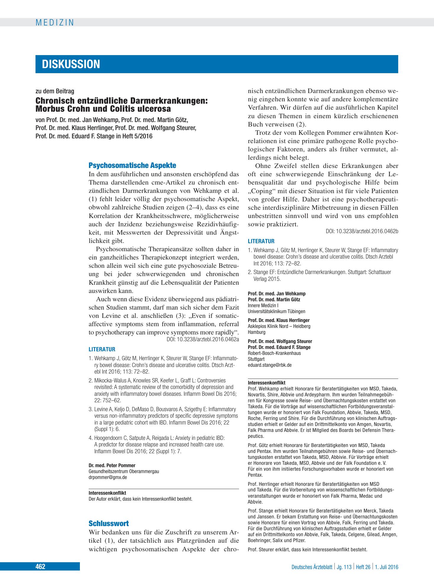 Vorschauseite 1: Schlusswort – Deutsches Ärzteblatt