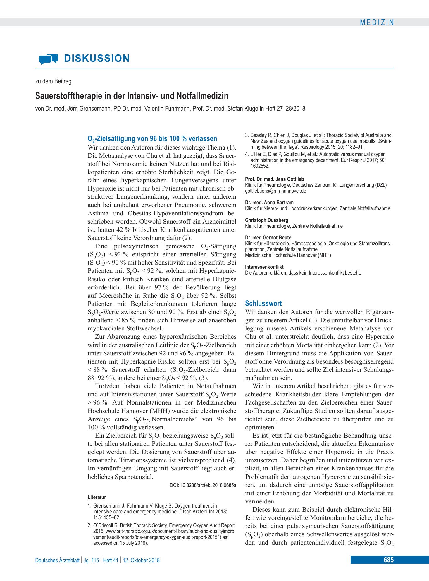 Vorschauseite 1: Schlusswort – Deutsches Ärzteblatt