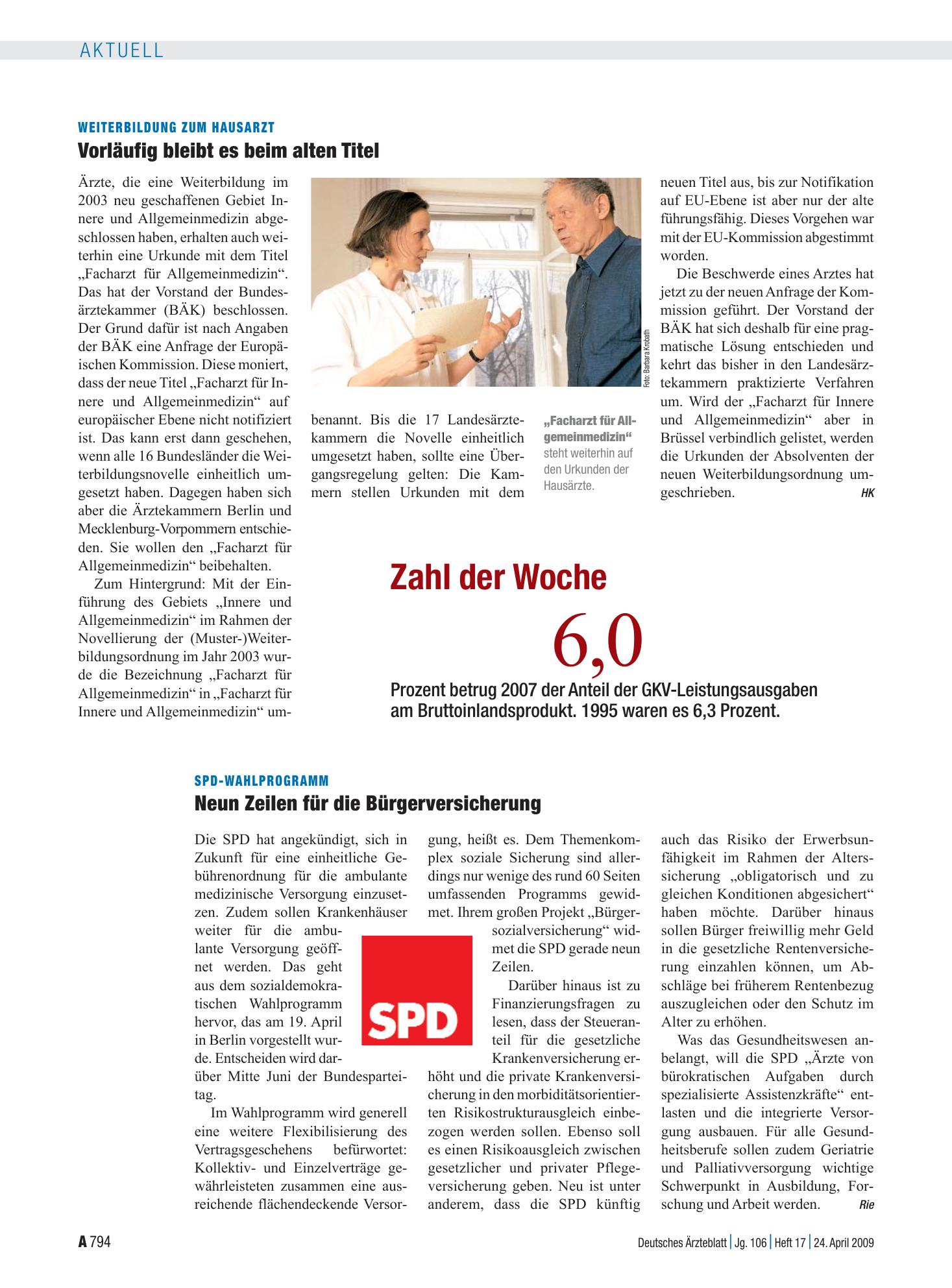 Vorschauseite 1: Zahl der Woche: 6,0 – Deutsches Ärzteblatt