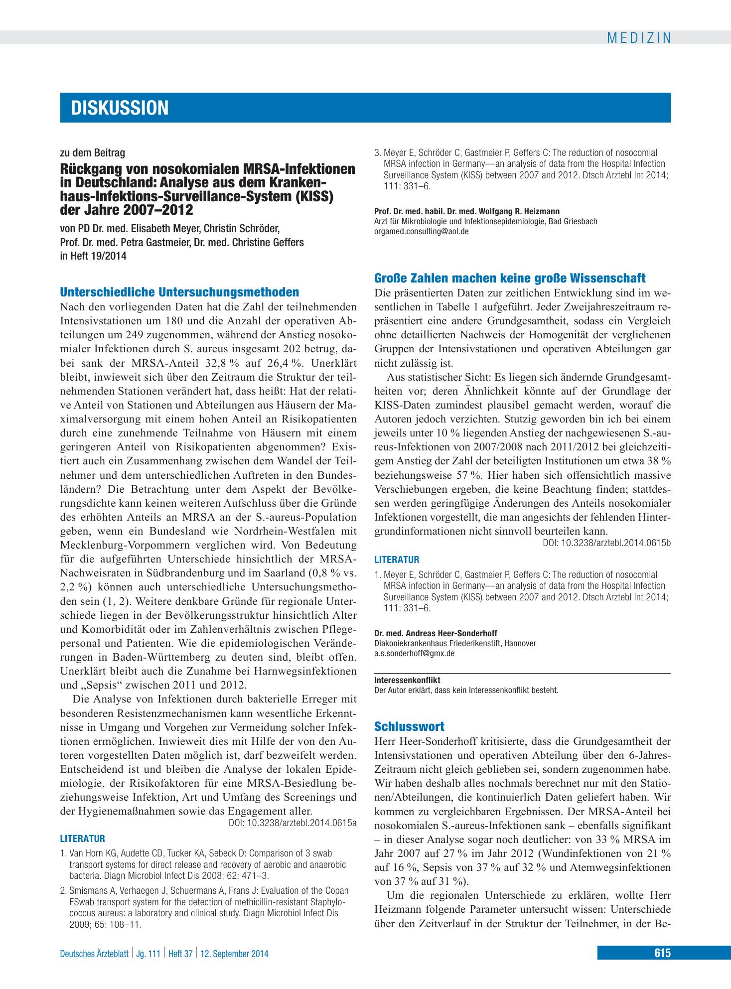 Vorschauseite 1: Schlusswort – Deutsches Ärzteblatt