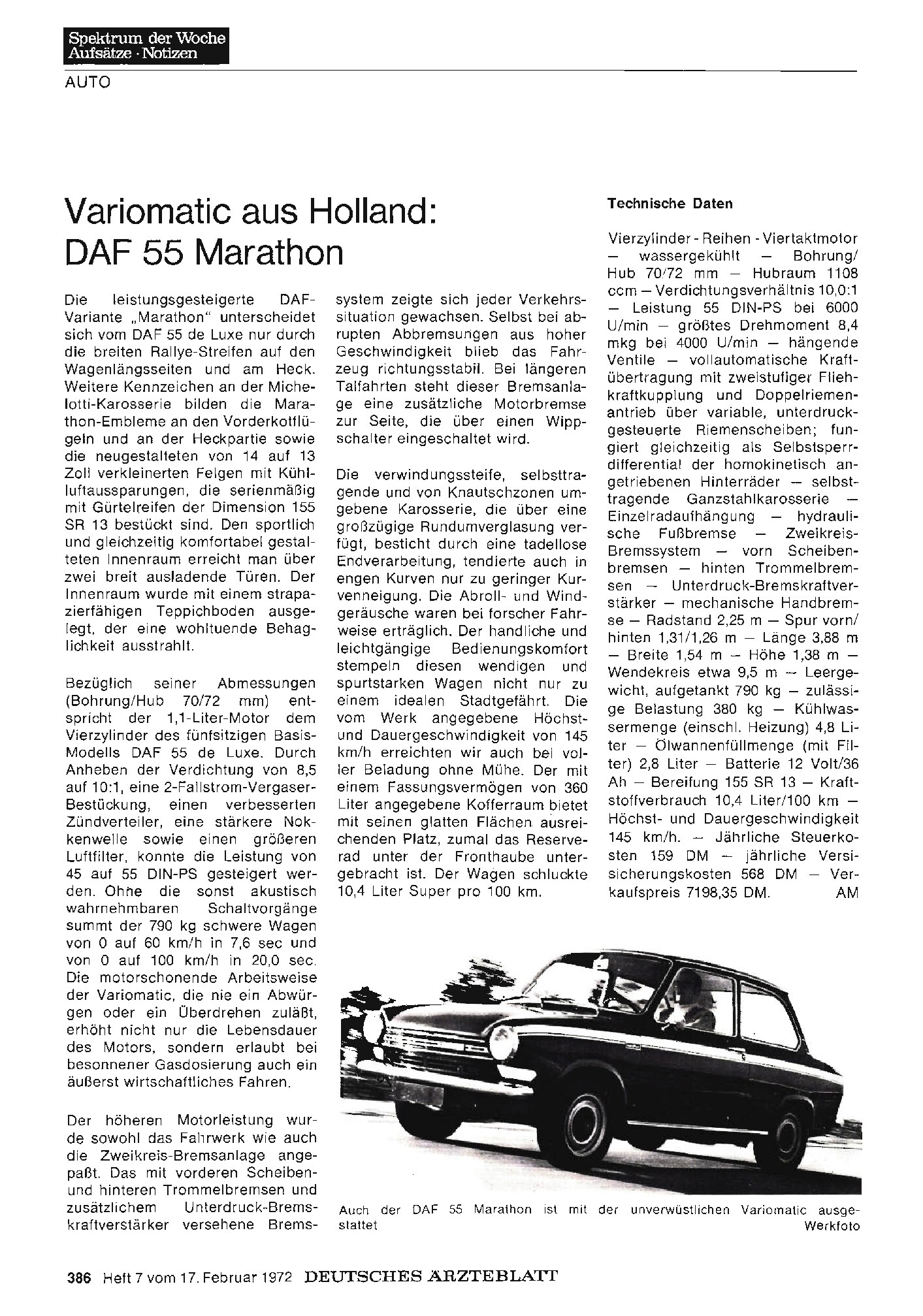 Vorschauseite 1: Variomatic aus Holland: DAF 55 Marathon