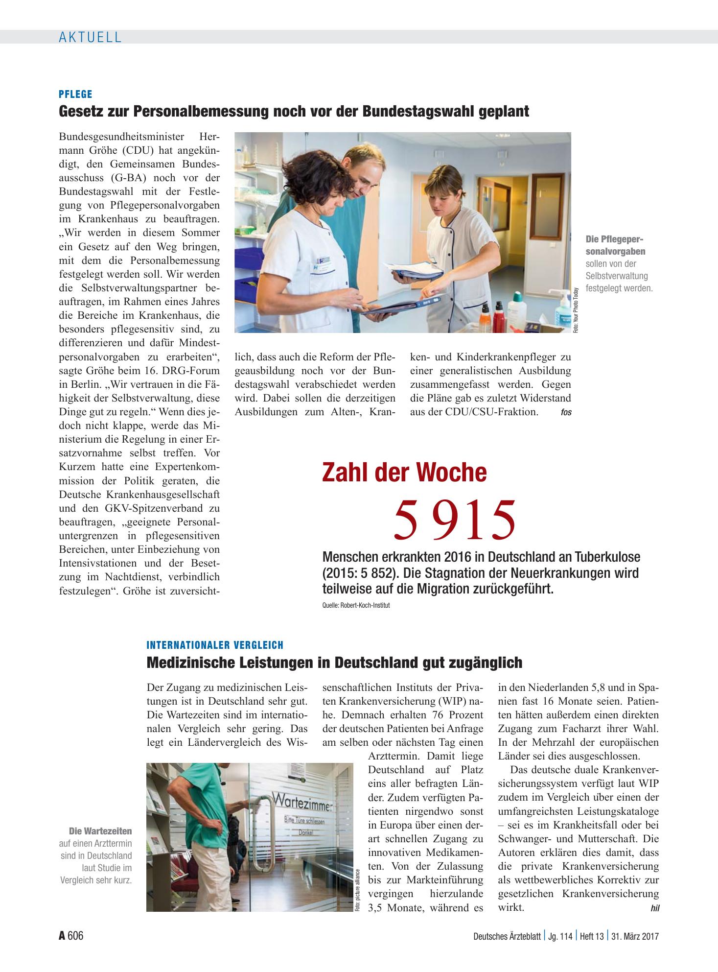 Vorschauseite 1: Zahl der Woche 5 915 – Deutsches Ärzteblatt