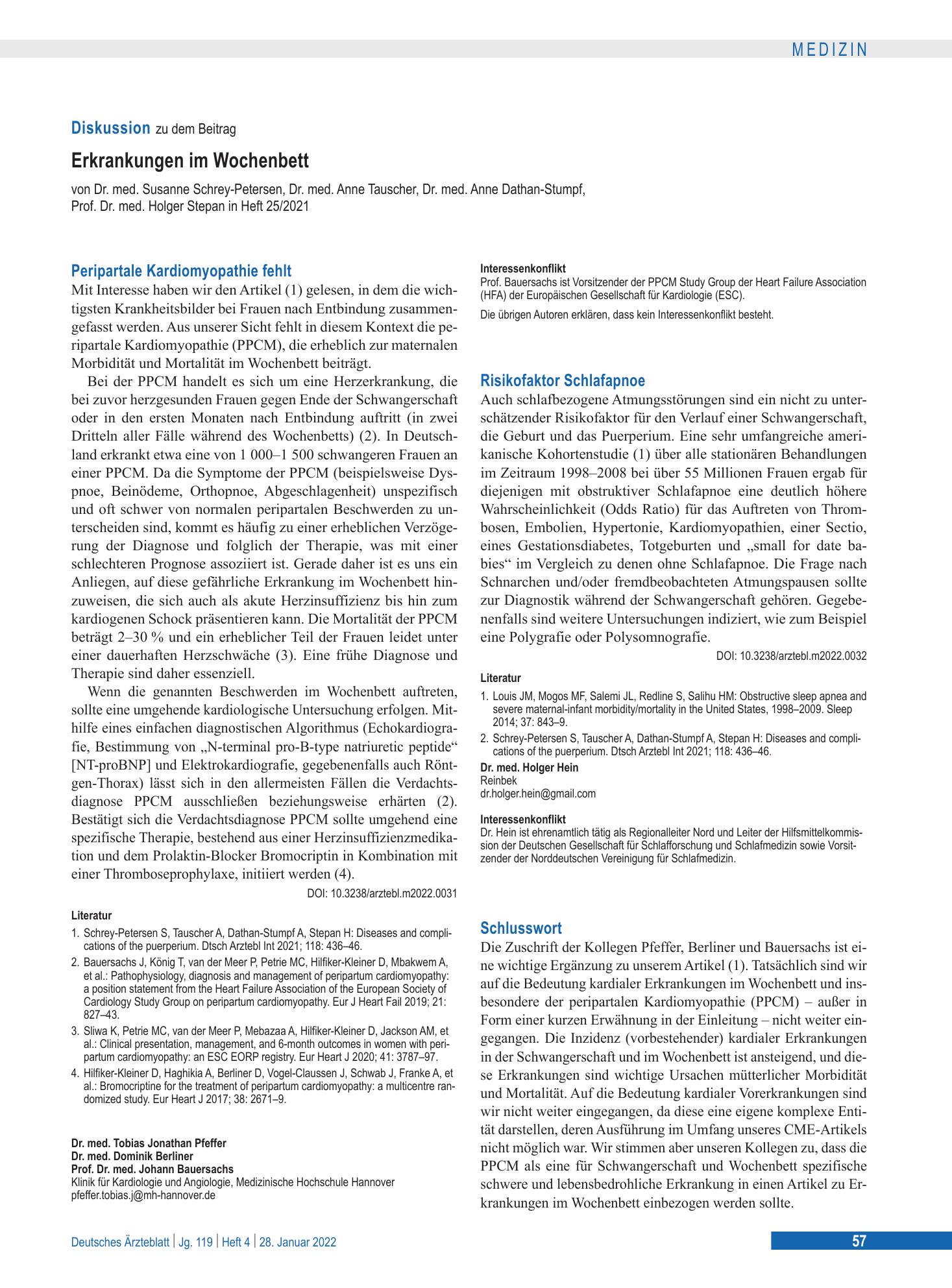 Vorschauseite 1: Schlusswort – Deutsches Ärzteblatt