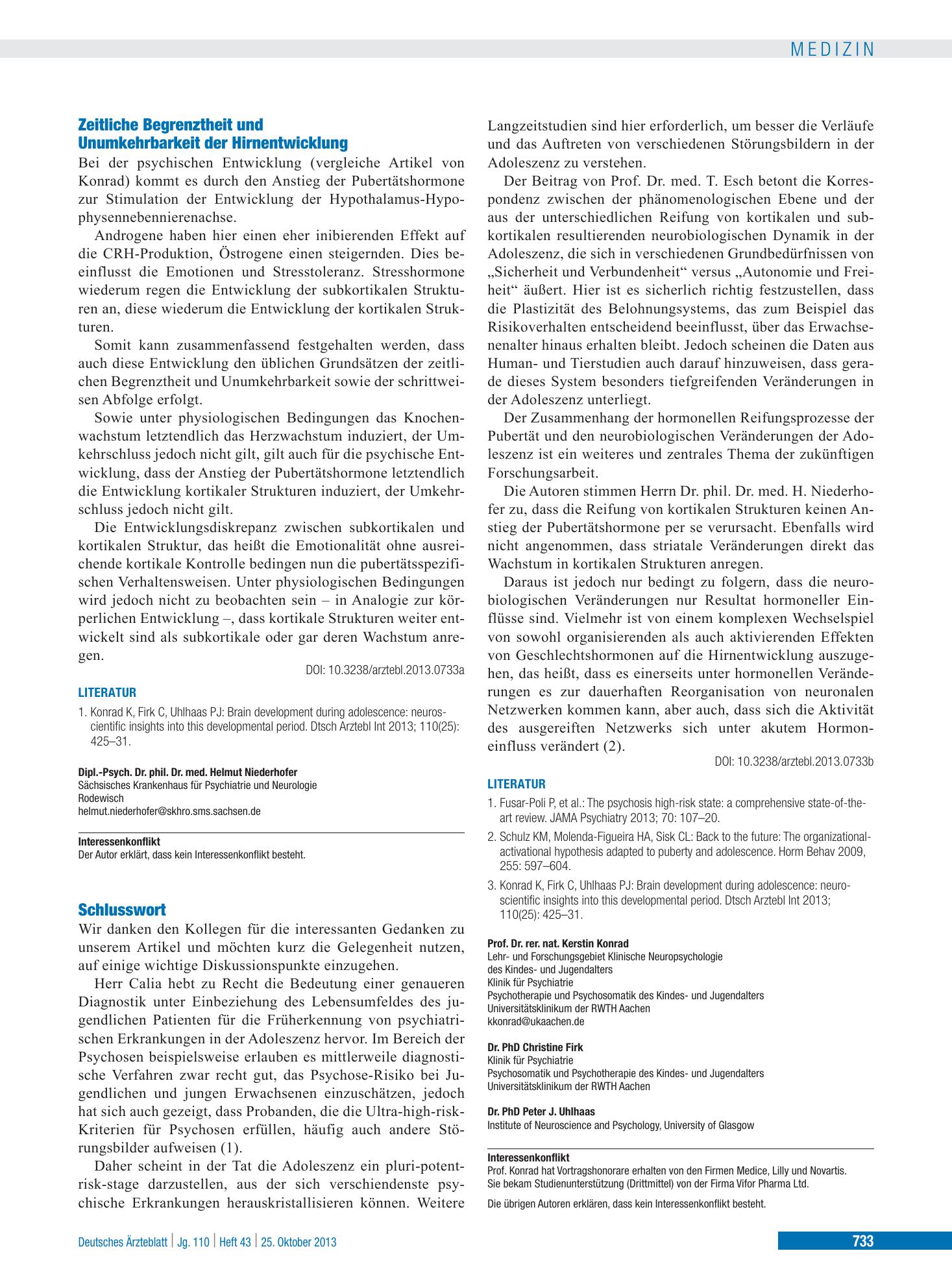 Vorschauseite 1: Schlusswort – Deutsches Ärzteblatt