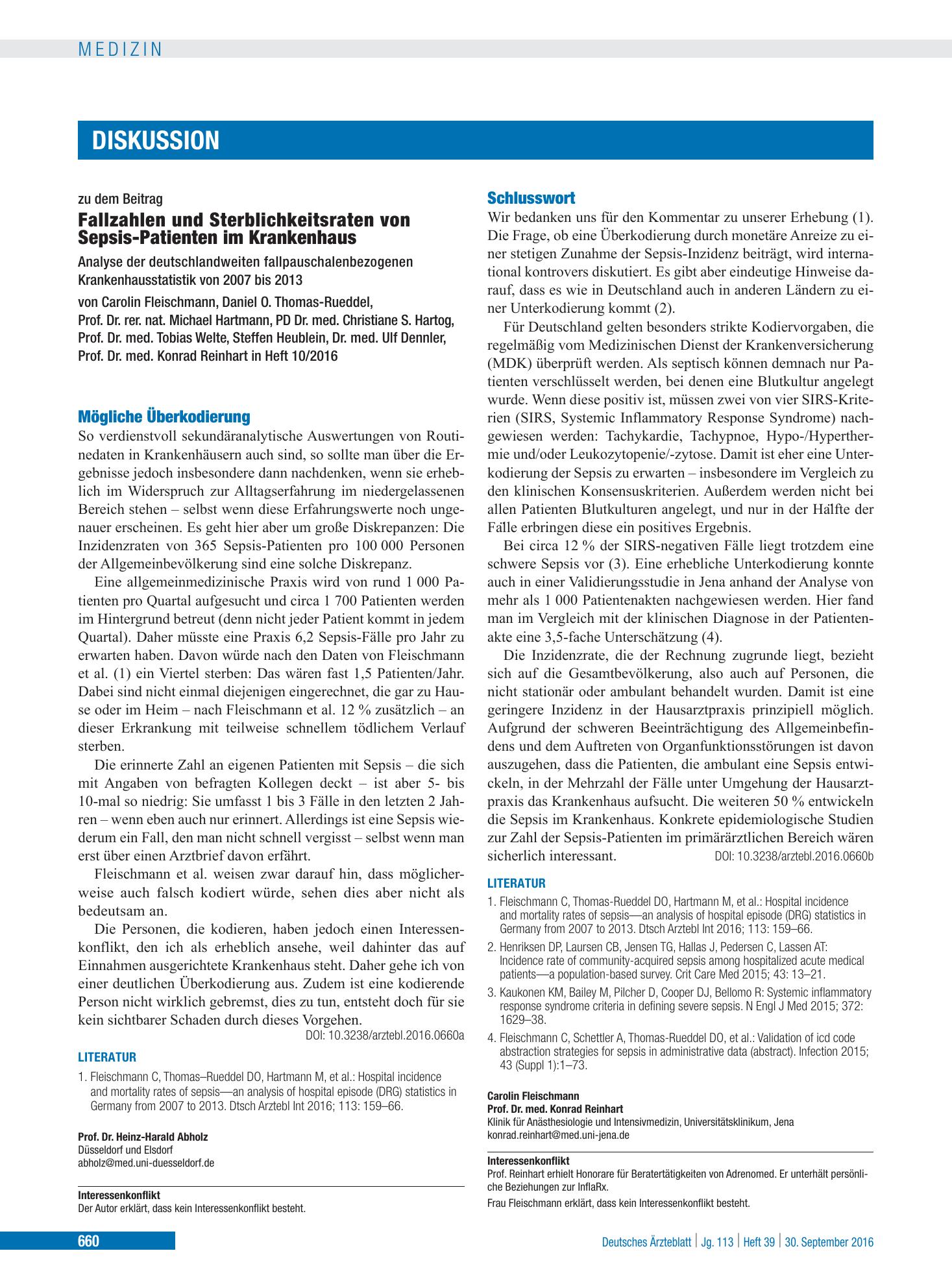 Vorschauseite 1: Schlusswort – Deutsches Ärzteblatt