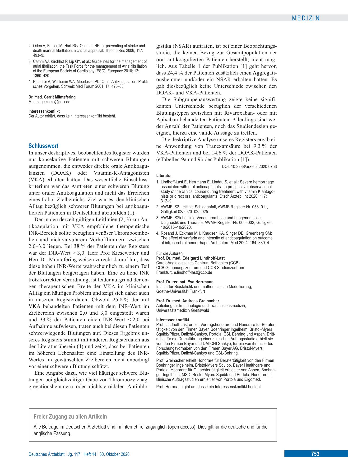 Vorschauseite 1: Schlusswort – Deutsches Ärzteblatt