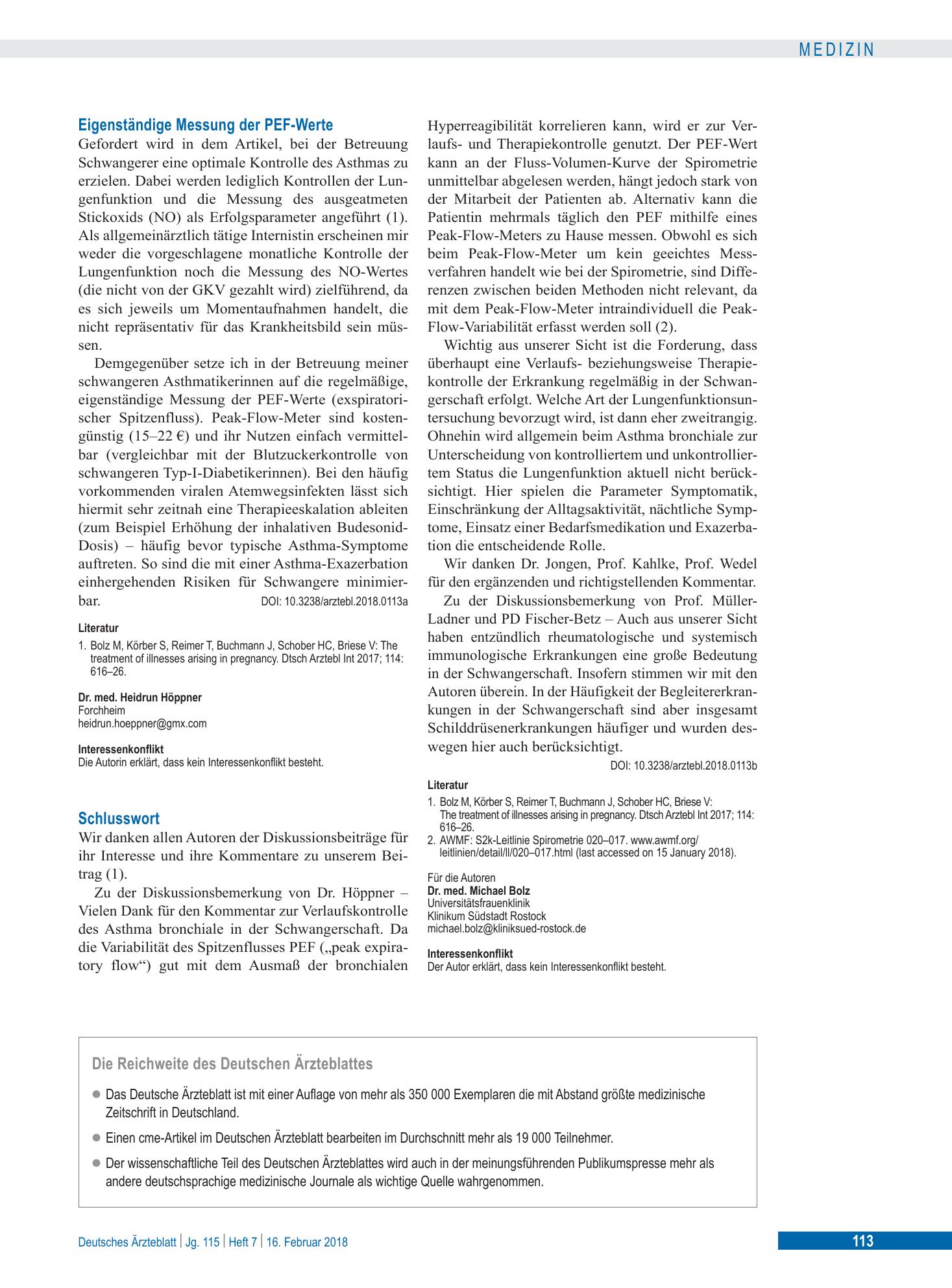 Vorschauseite 1: Schlusswort – Deutsches Ärzteblatt