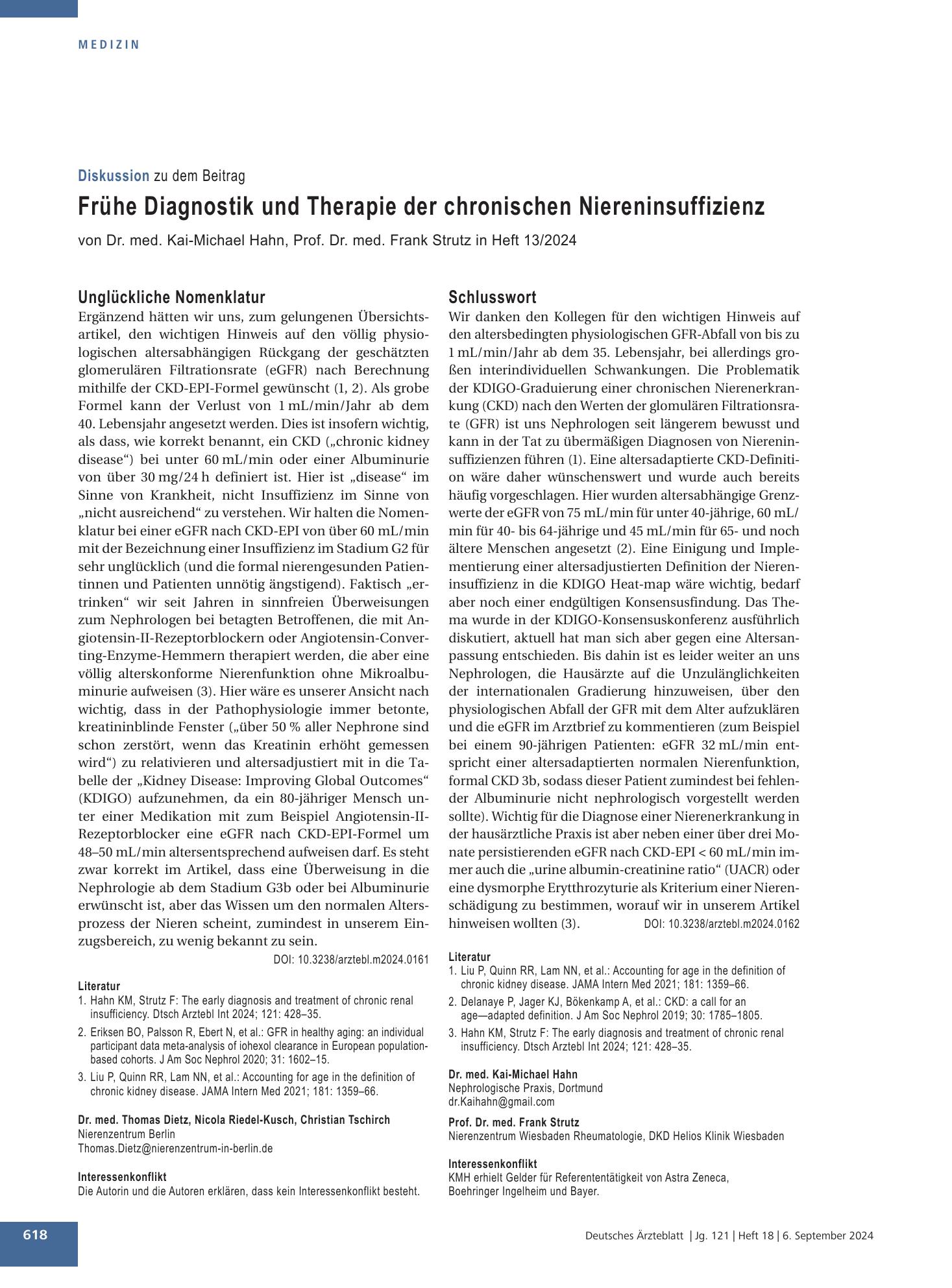 Vorschauseite 1: Schlusswort – Deutsches Ärzteblatt