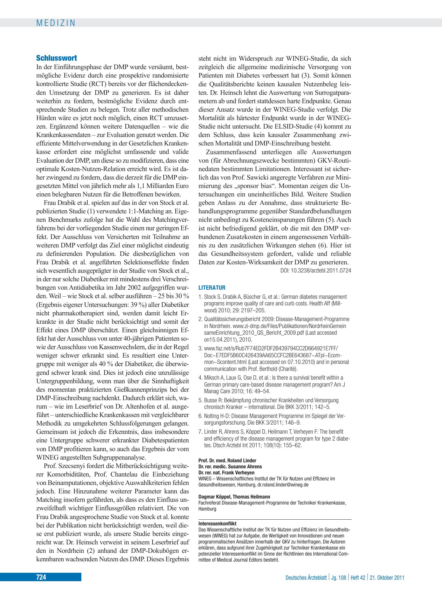 Vorschauseite 1: Schlusswort – Deutsches Ärzteblatt