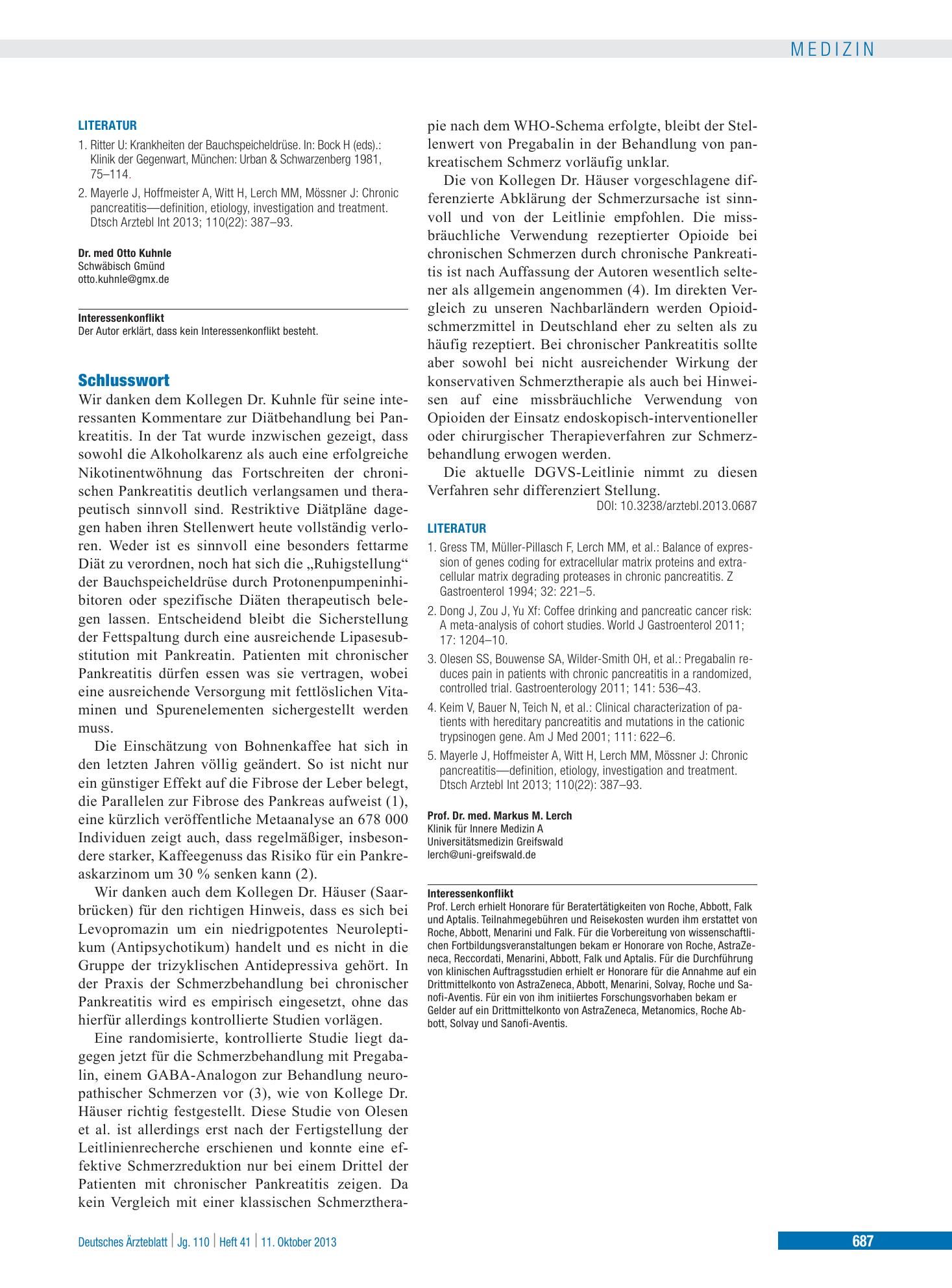 Vorschauseite 1: Schlusswort – Deutsches Ärzteblatt