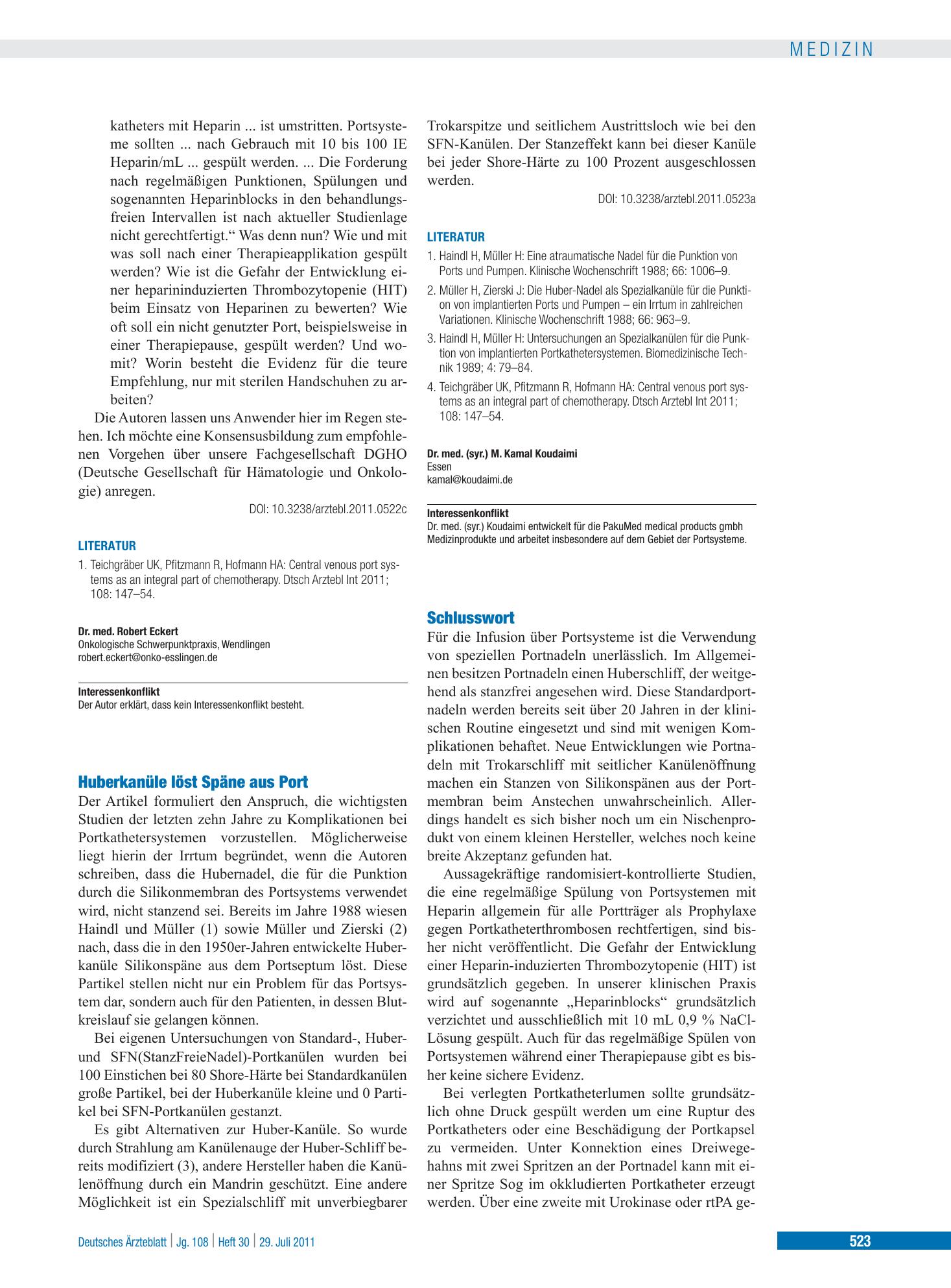 Vorschauseite 1: Schlusswort – Deutsches Ärzteblatt