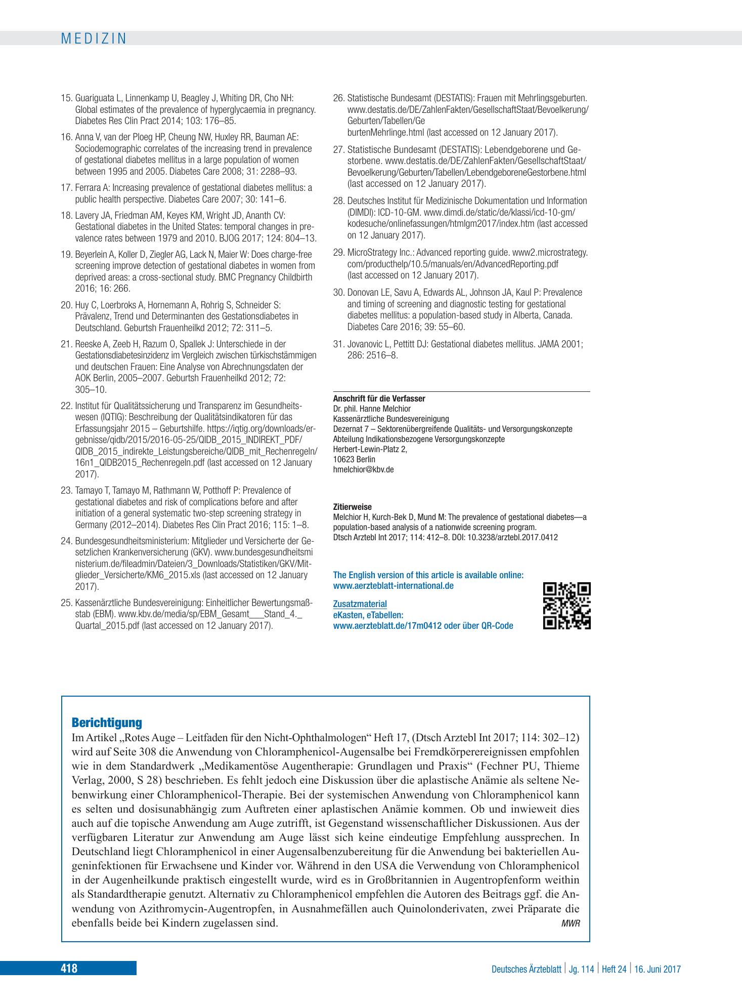 Vorschauseite 1: Berichtigung – Deutsches Ärzteblatt