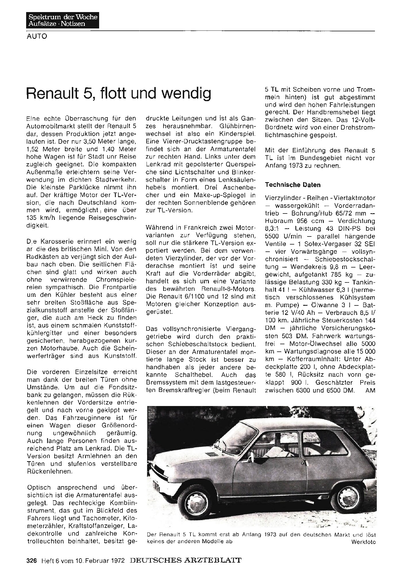 Vorschauseite 1: Renault 5, flott und wendig