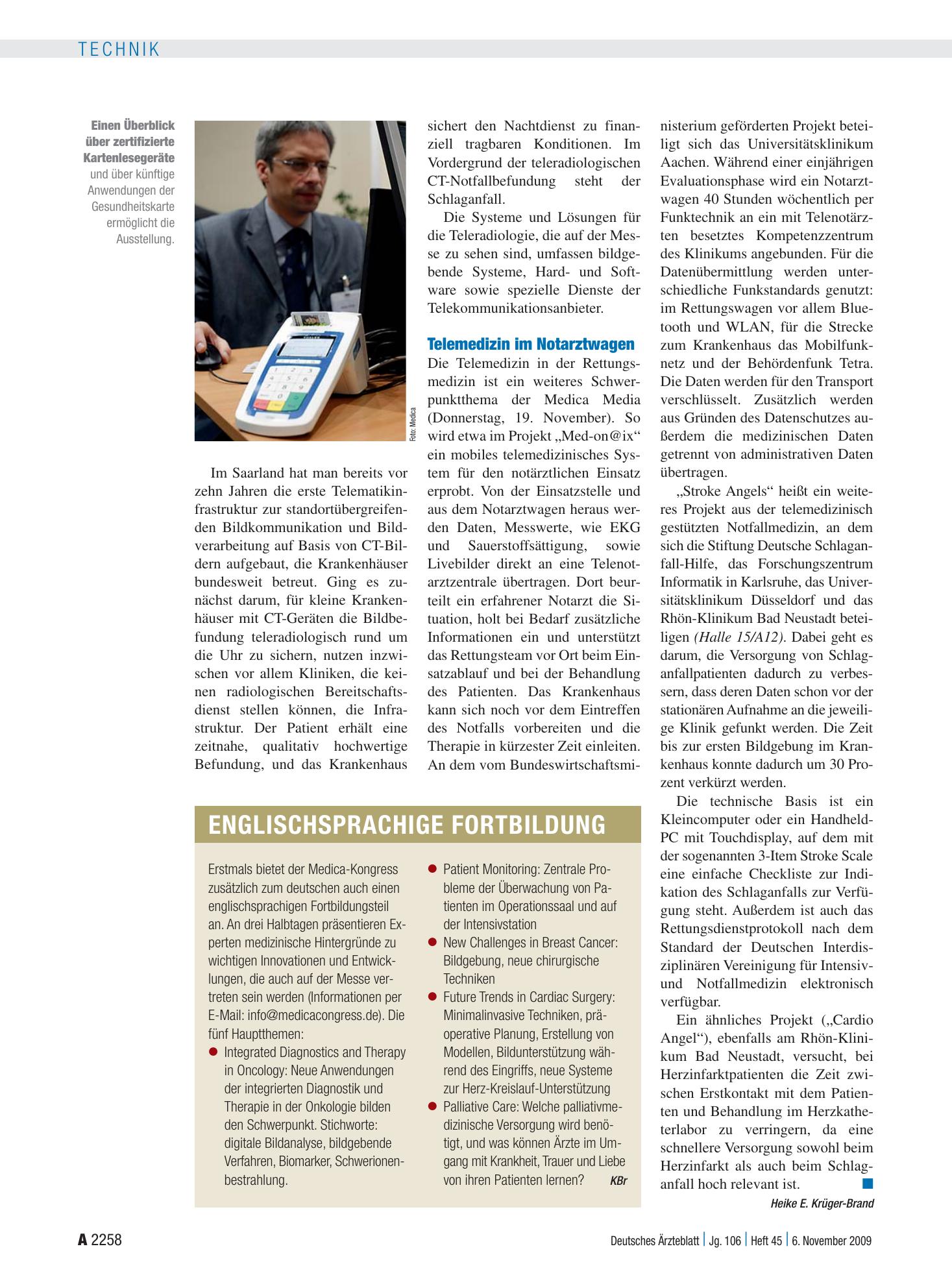 Vorschauseite 1: Englischsprachige Fortbildung – Deutsches Ärzteblatt