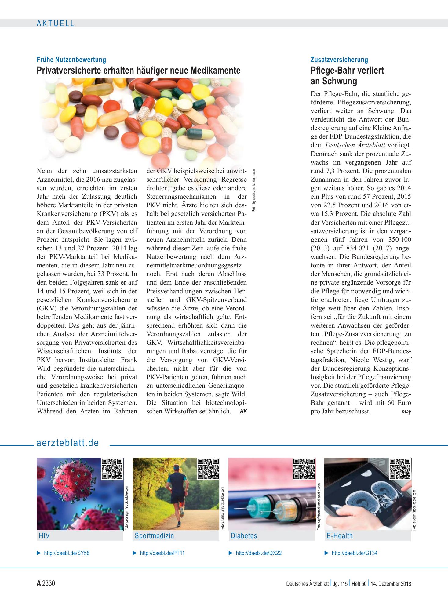 Vorschauseite 1: aerzteblatt.de – Deutsches Ärzteblatt