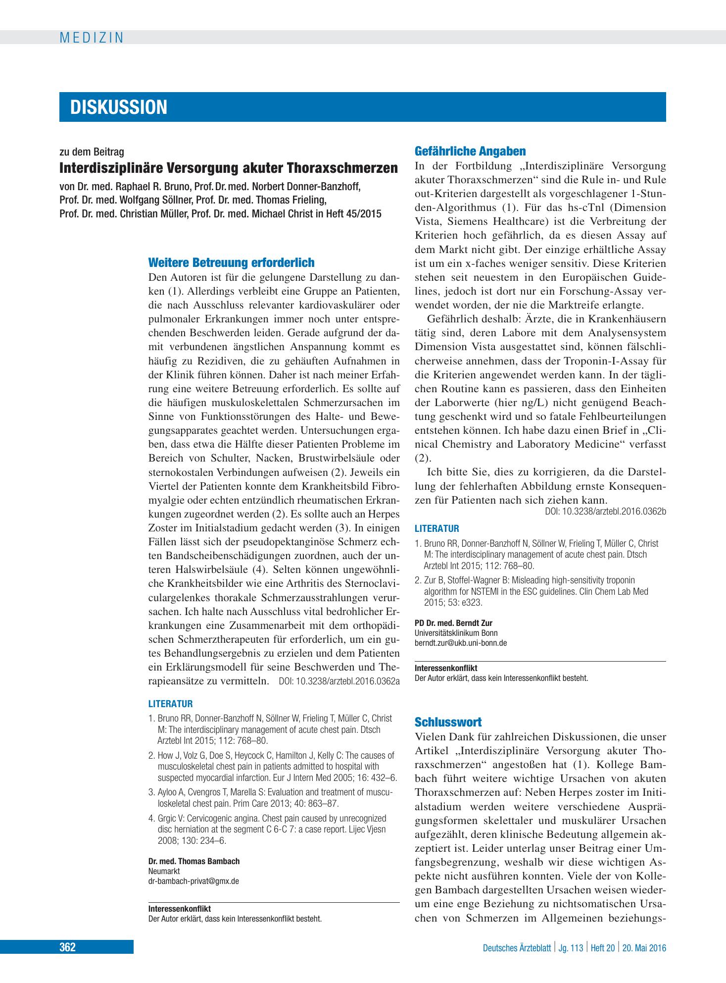 Vorschauseite 1: Schlusswort – Deutsches Ärzteblatt