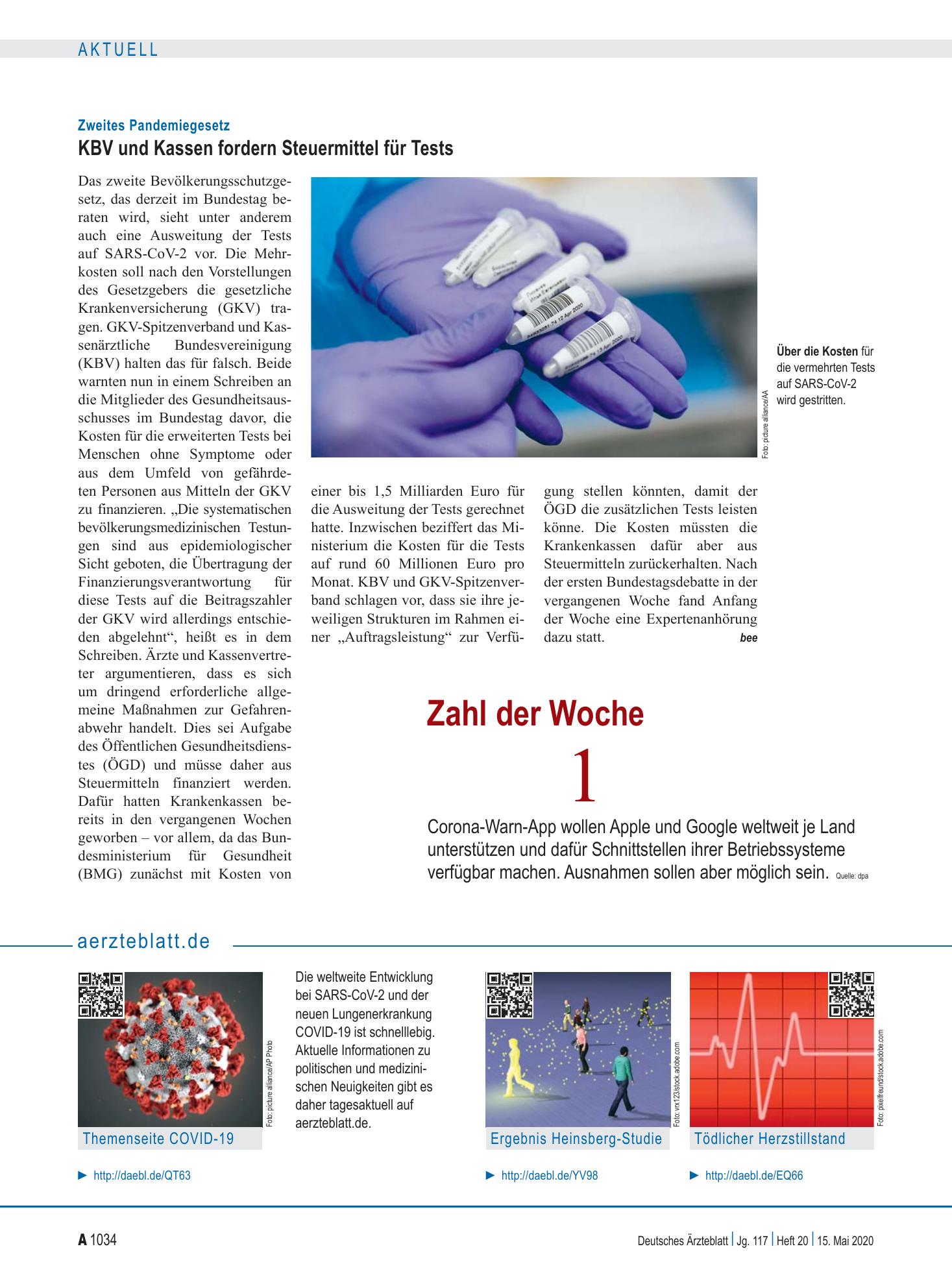Vorschauseite 1: aerzteblatt.de – Deutsches Ärzteblatt