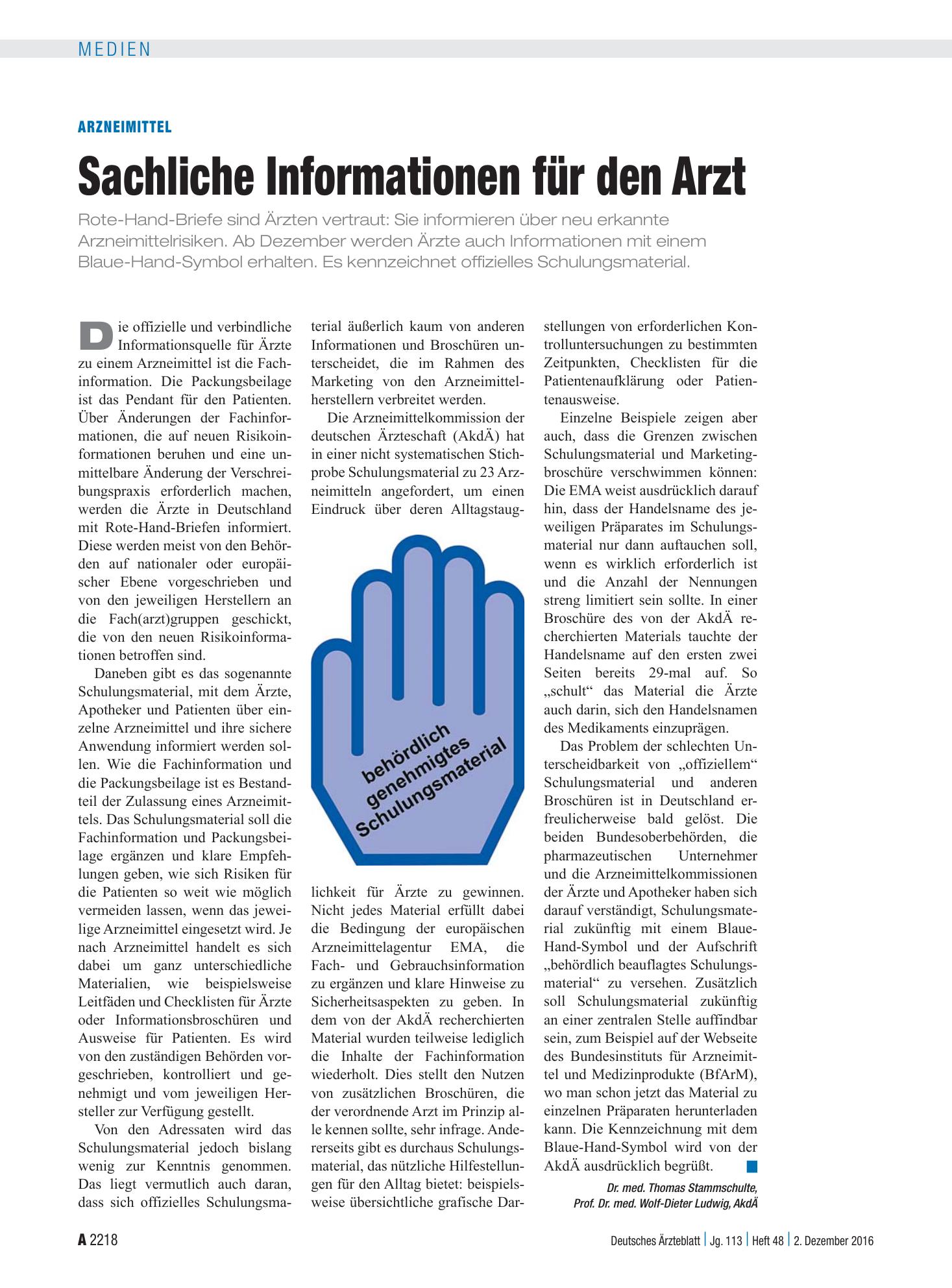 Vorschauseite 1: Arzneimittel: Sachliche Informationen für den Arzt – Deutsches Ärzteblatt