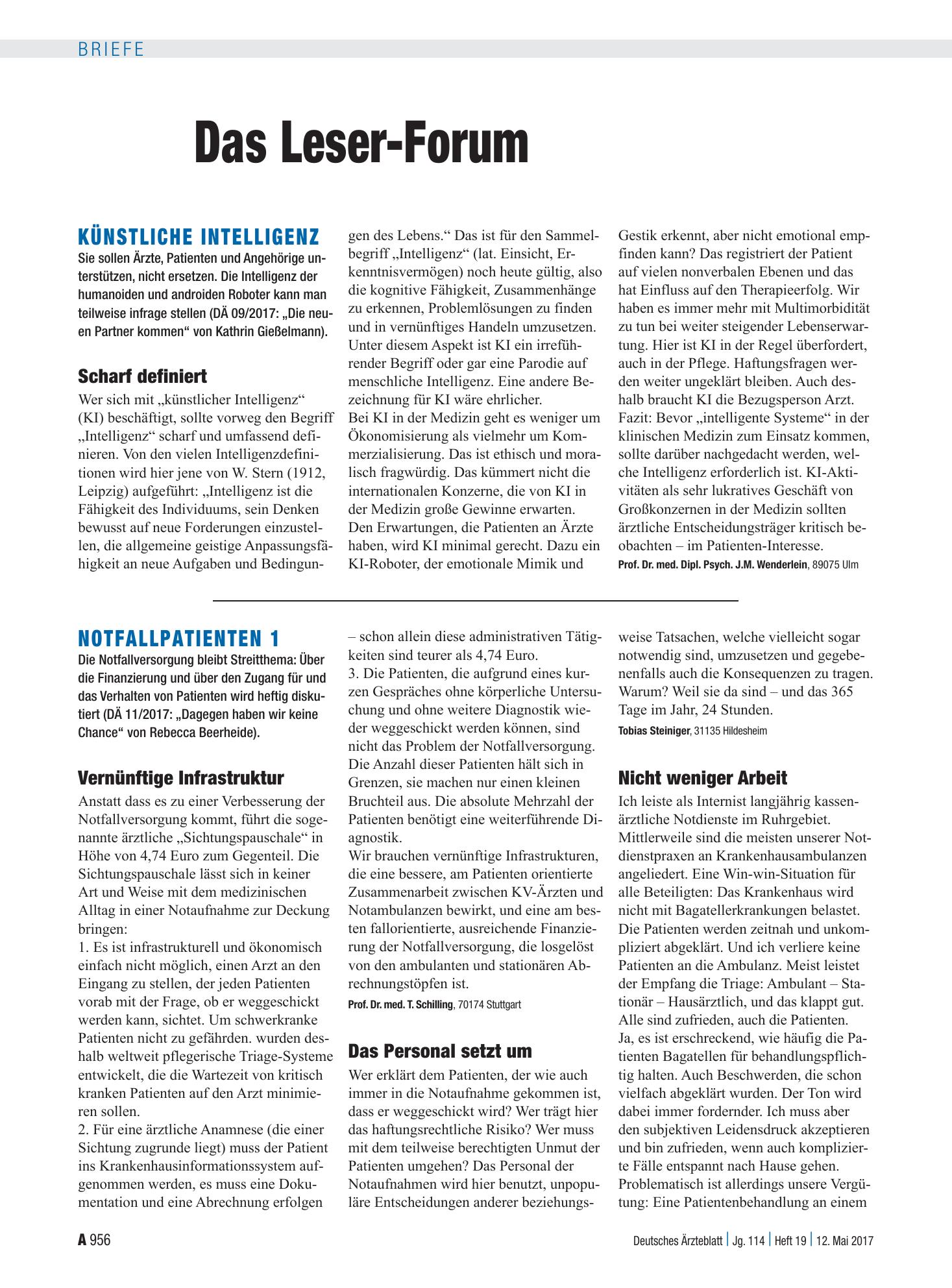Vorschauseite 1: Künstliche Intelligenz: Scharf definiert – Deutsches Ärzteblatt