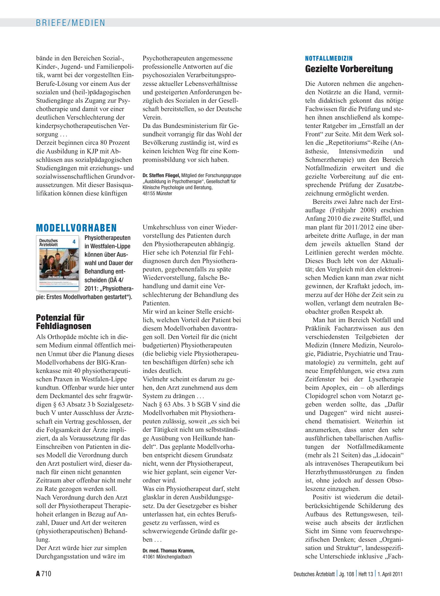 Vorschauseite 1: Notfallmedizin: Gezielte Vorbereitung – Deutsches Ärzteblatt