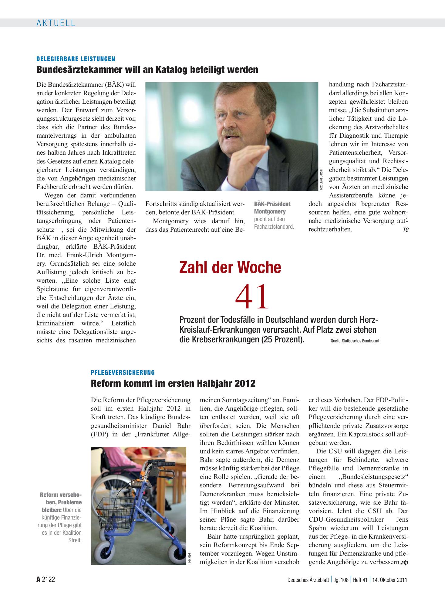 Vorschauseite 1: Zahl der Woche 41 – Deutsches Ärzteblatt