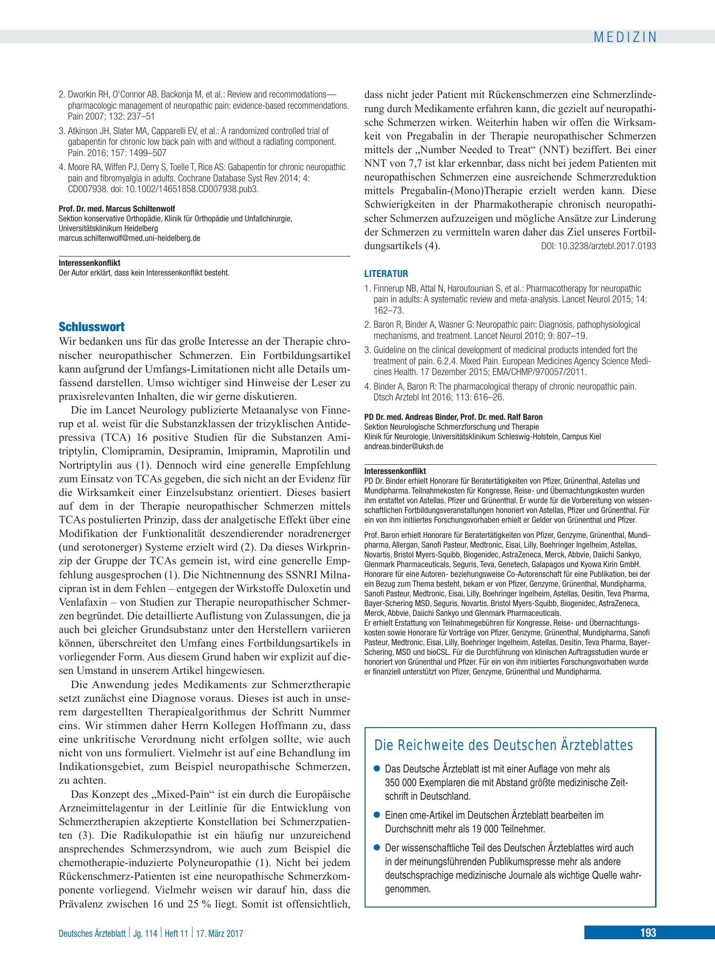 Vorschauseite 1: Schlusswort – Deutsches Ärzteblatt