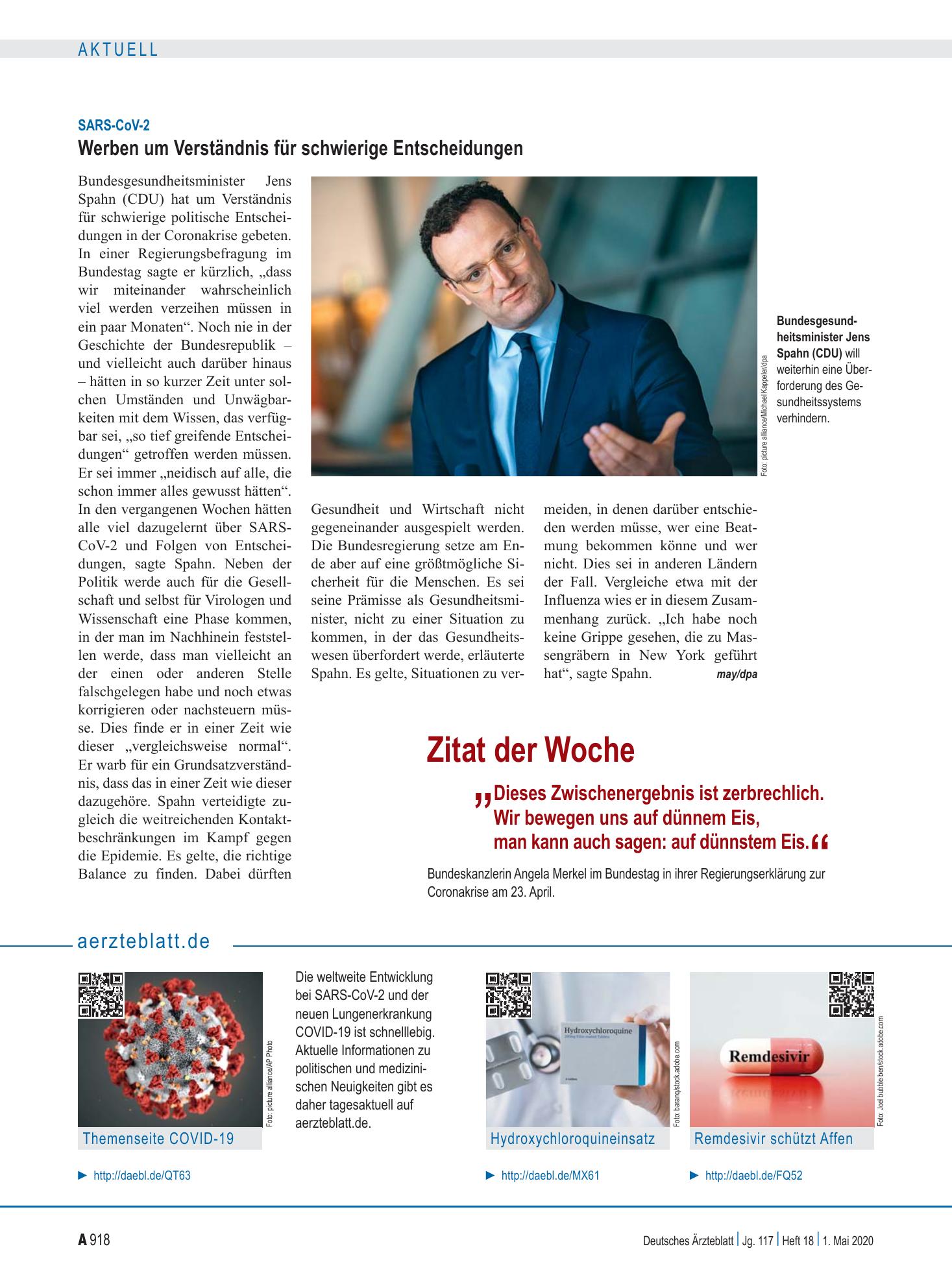 Vorschauseite 1: aerzteblatt.de – Deutsches Ärzteblatt