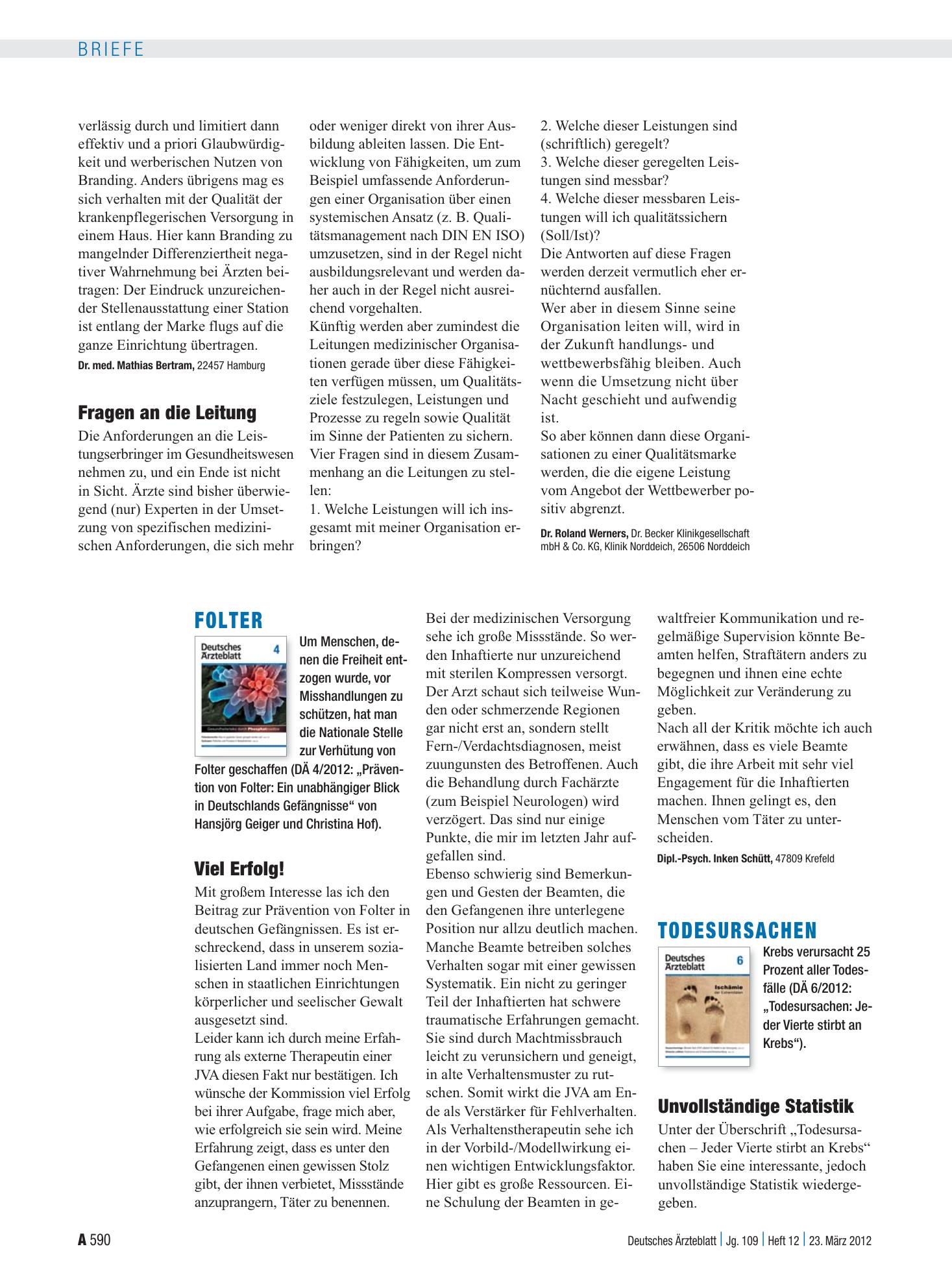 Vorschauseite 1: Todesursachen: Unvollständige Statistik – Deutsches Ärzteblatt