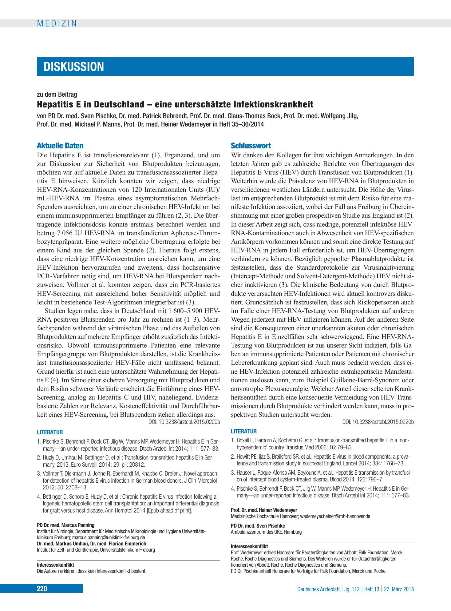 Vorschauseite 1: Aktuelle Daten – Deutsches Ärzteblatt