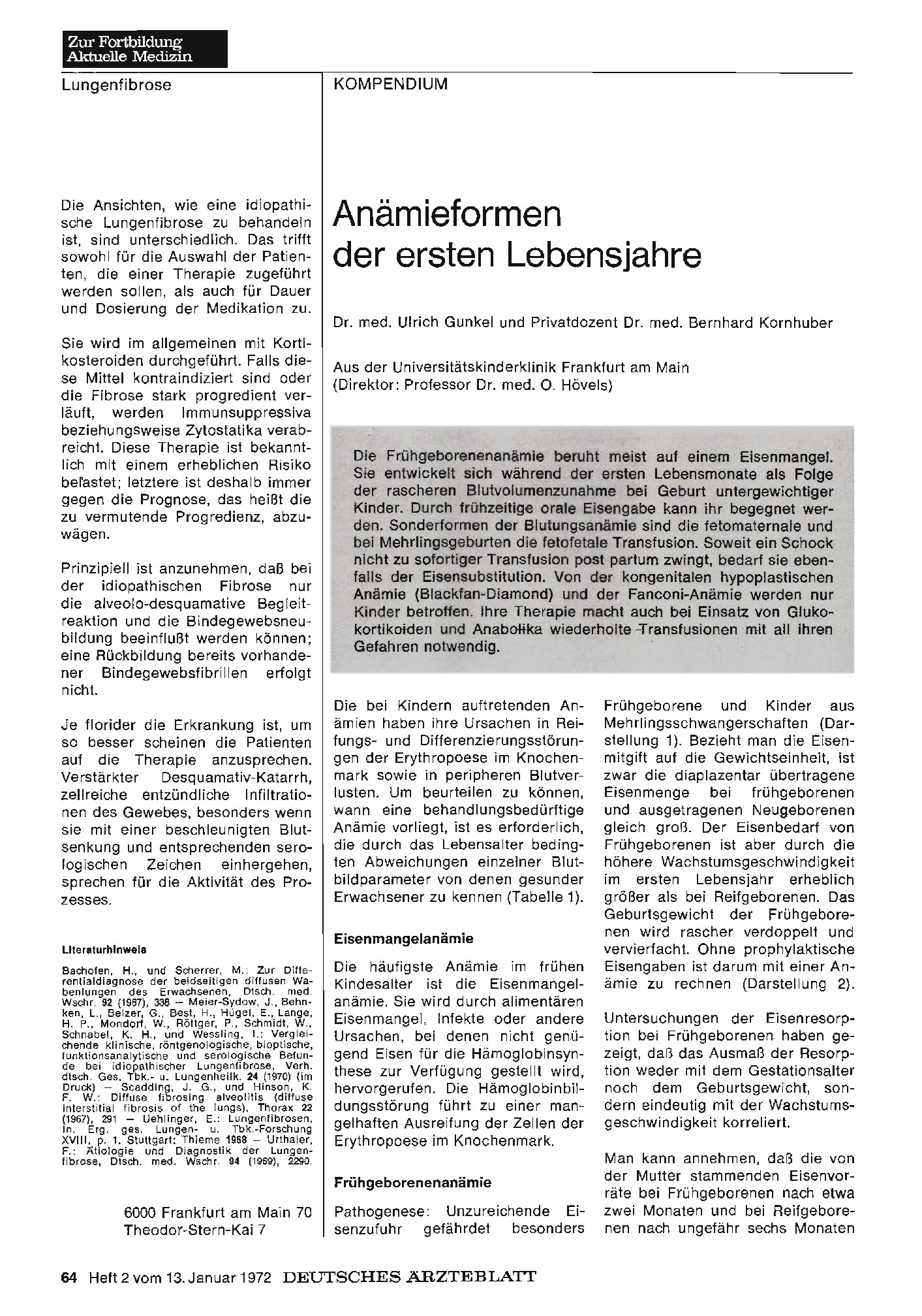 Vorschauseite 1: Anämieformen der ersten Lebensjahre