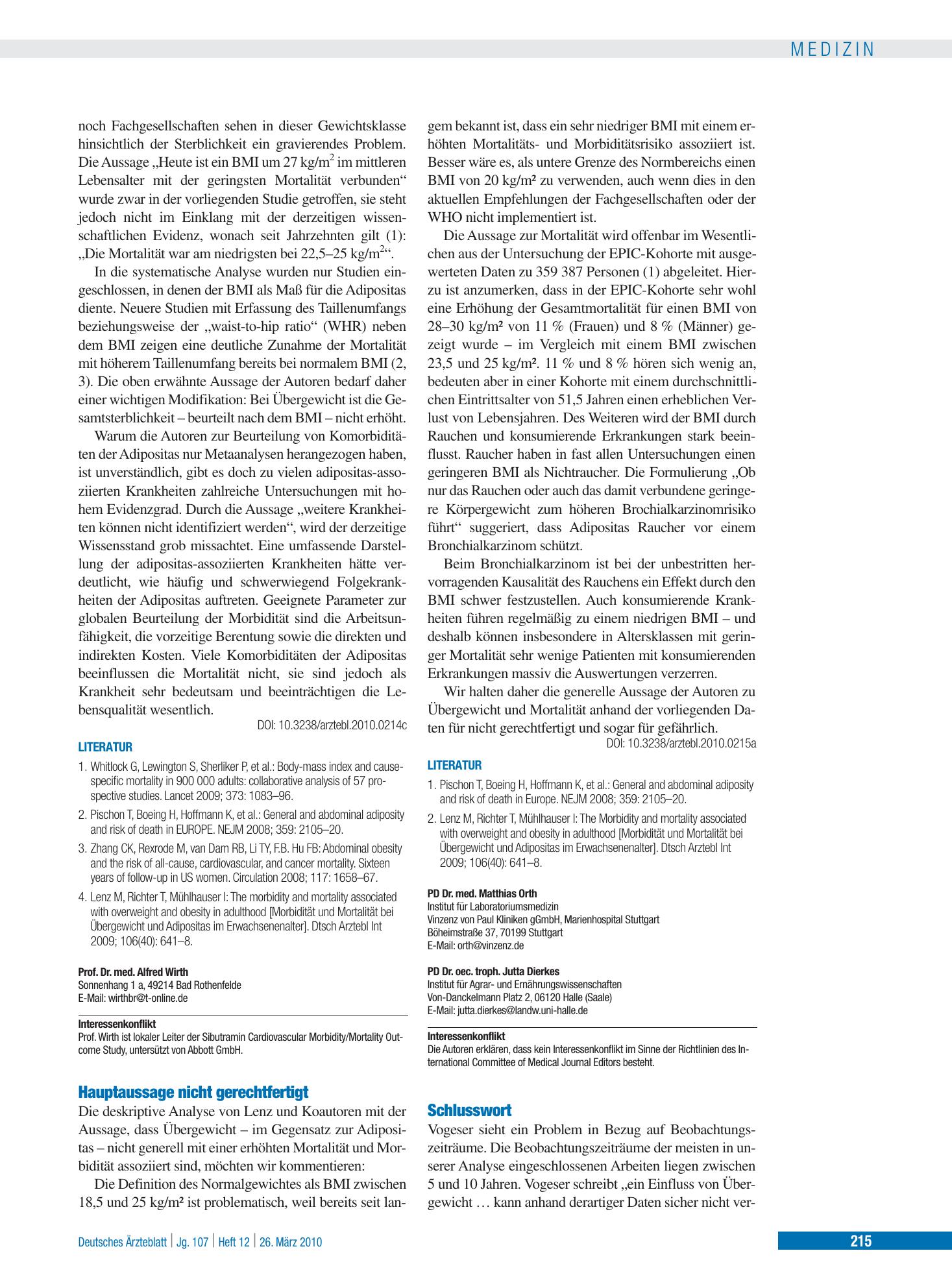 Vorschauseite 1: Schlusswort – Deutsches Ärzteblatt