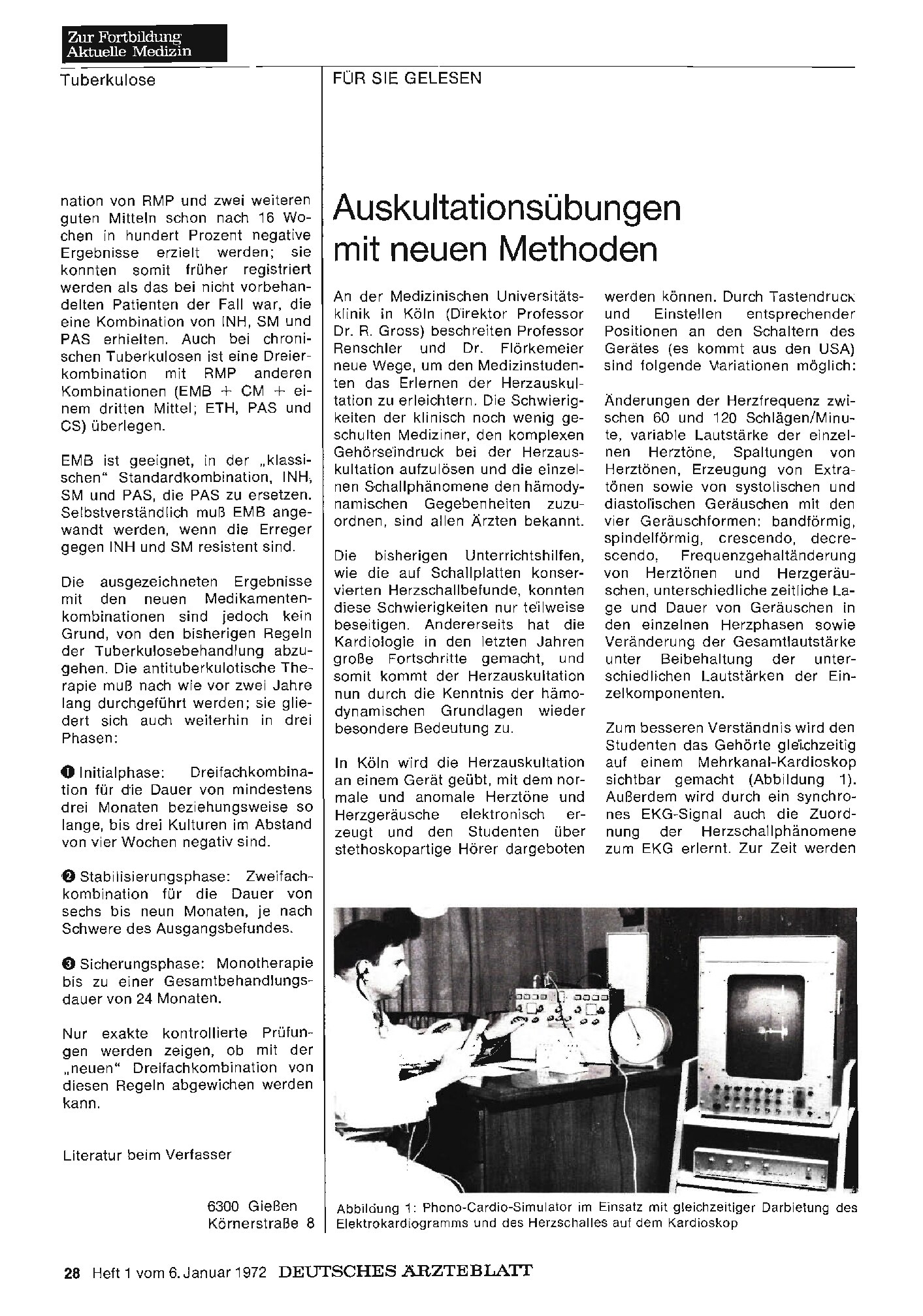 Vorschauseite 1: Auskultationsübungen mit neuen Methoden