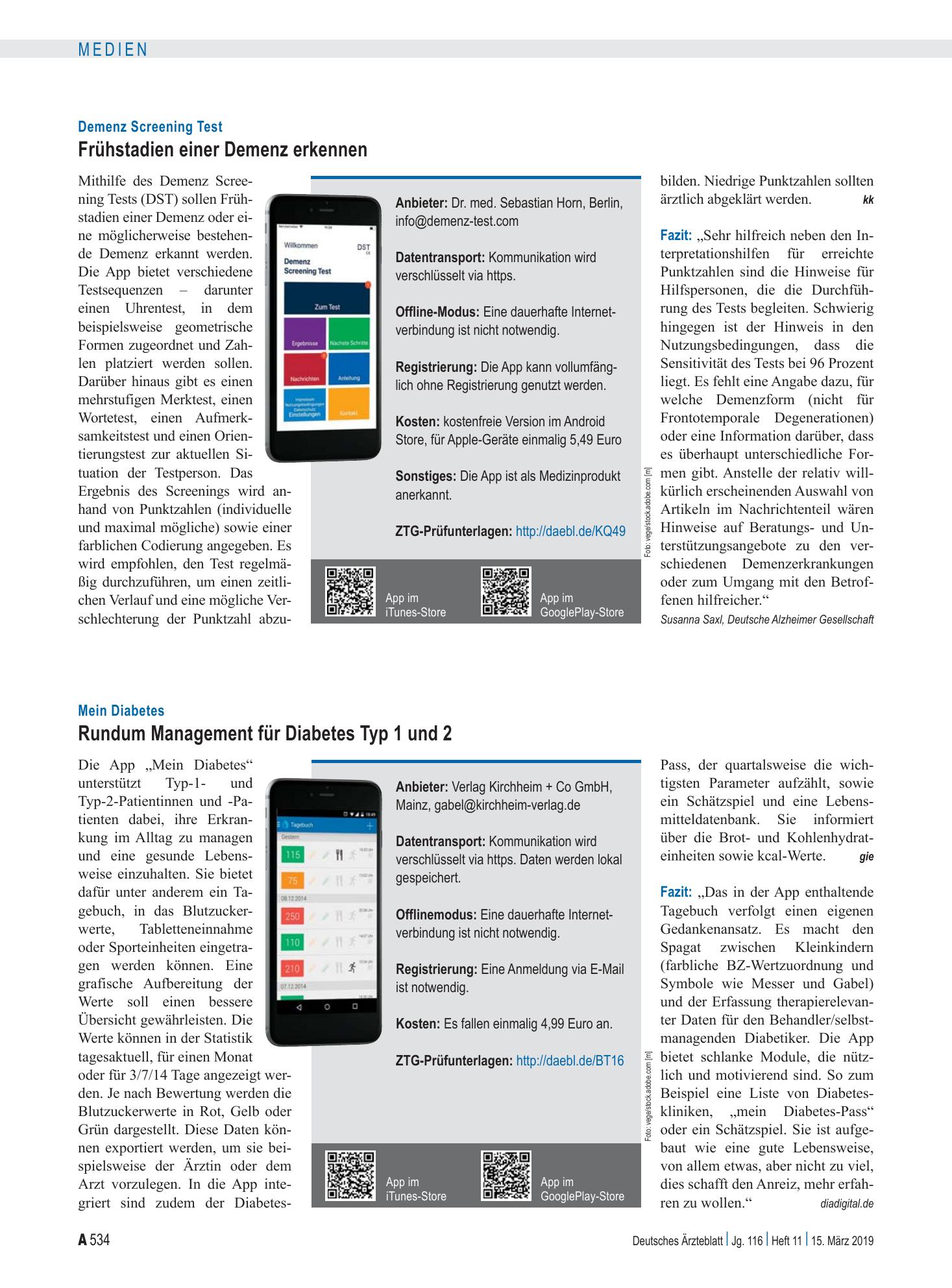 Vorschauseite 1: Mein Diabetes: Rundum Management für Diabetes Typ 1 und 2 – Deutsches Ärzteblatt