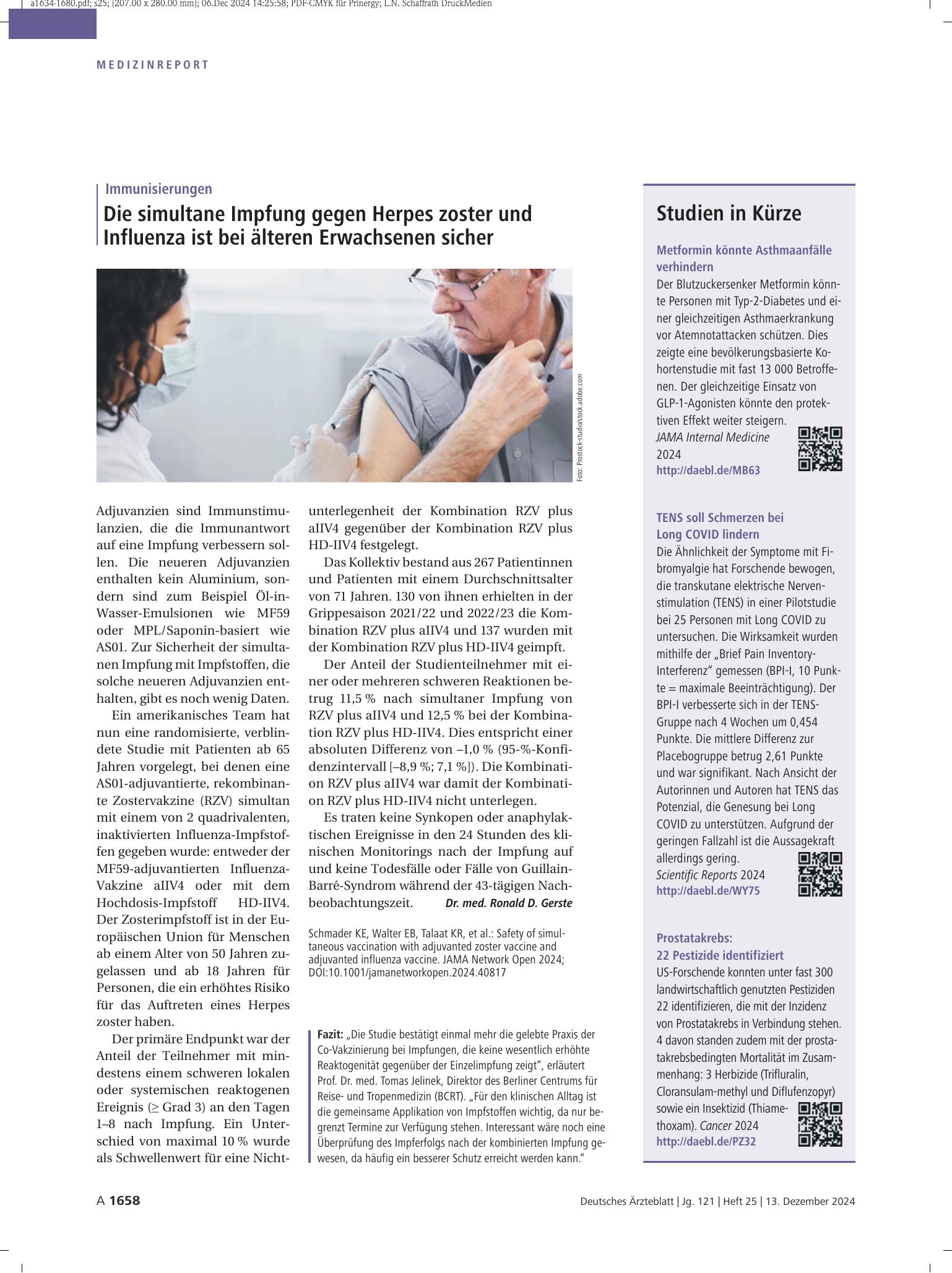 Vorschauseite 1: Studien in Kürze – Deutsches Ärzteblatt