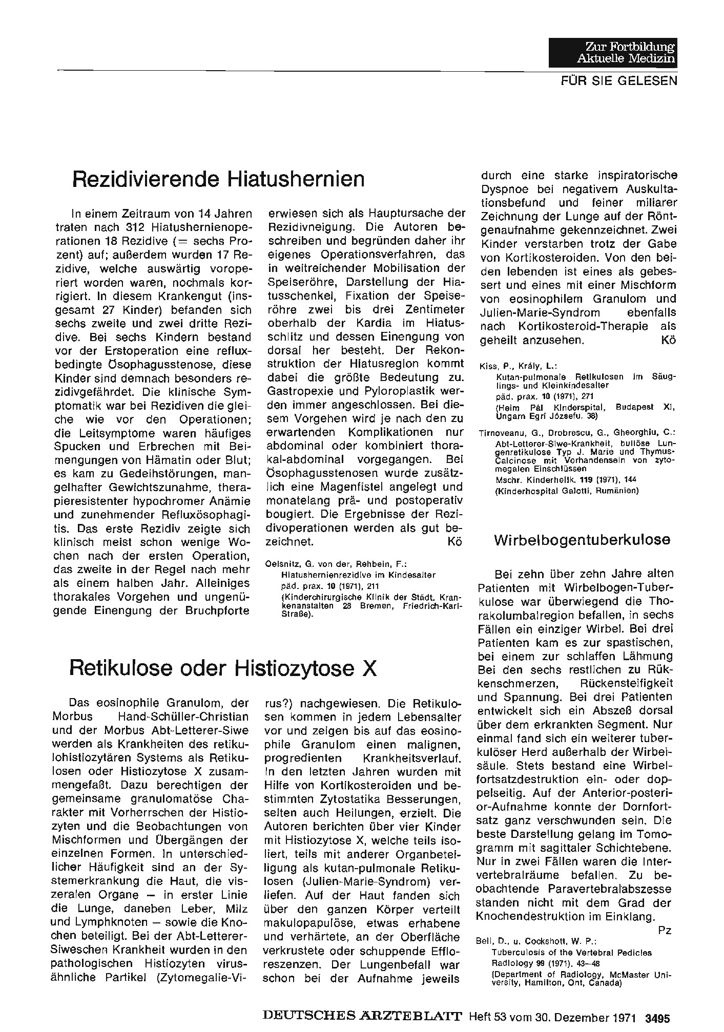 Vorschauseite 1: Retikulose oder Histiozytose X