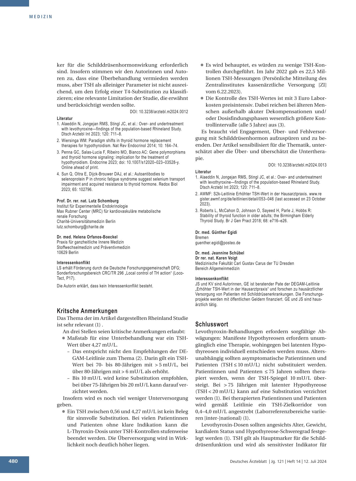 Vorschauseite 1: Schlusswort – Deutsches Ärzteblatt