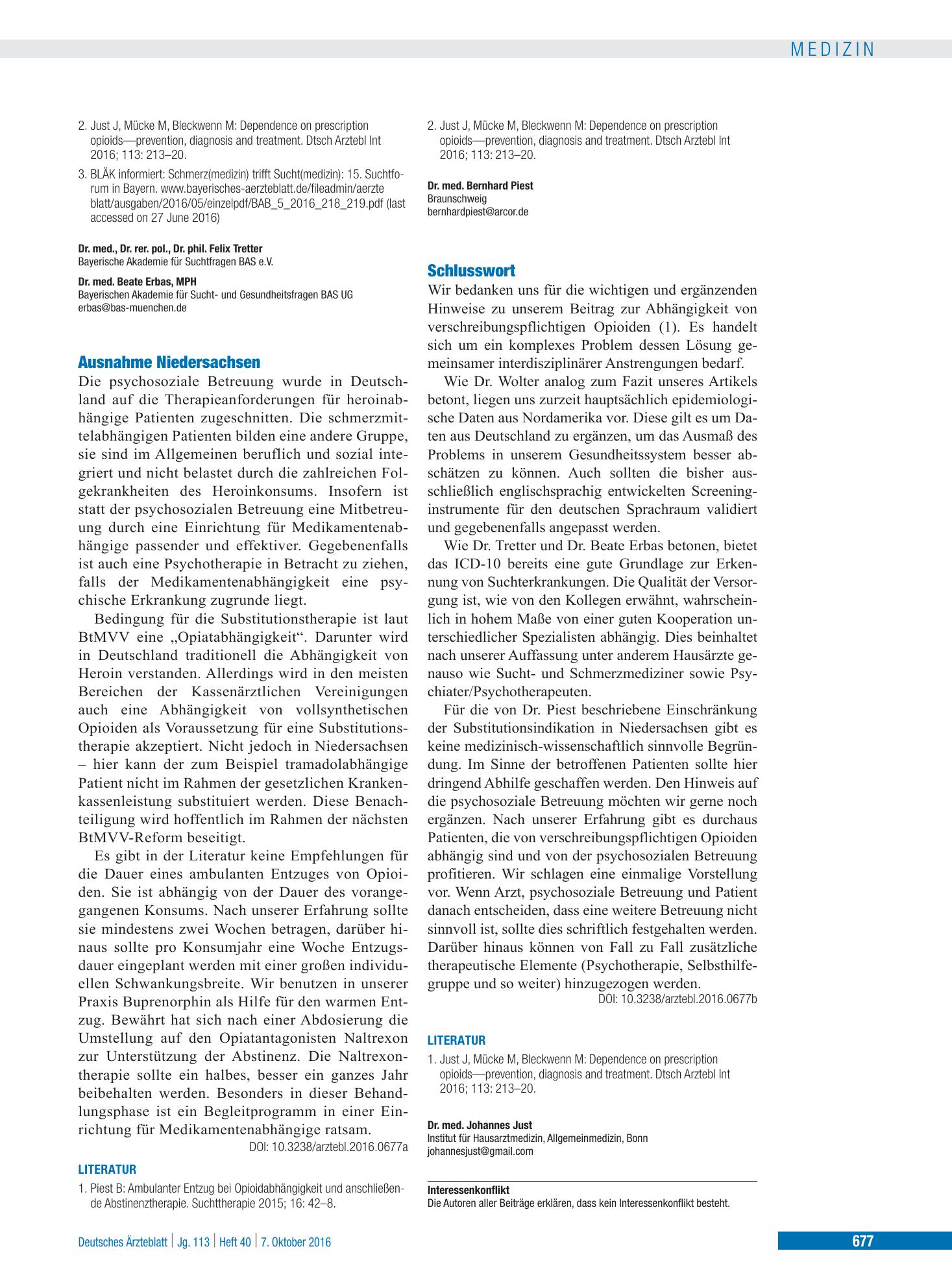 Vorschauseite 1: Schlusswort – Deutsches Ärzteblatt