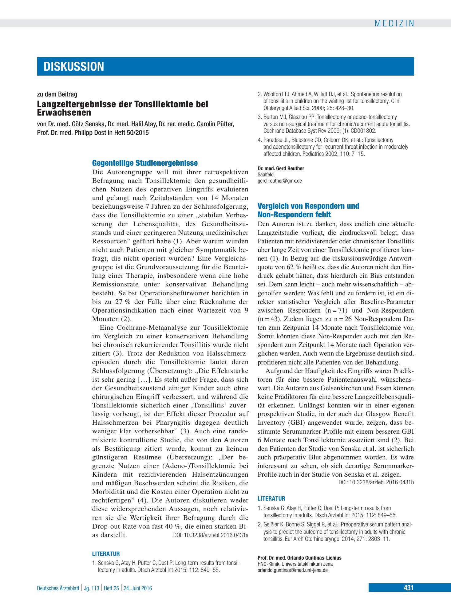 Vorschauseite 1: Schlusswort – Deutsches Ärzteblatt